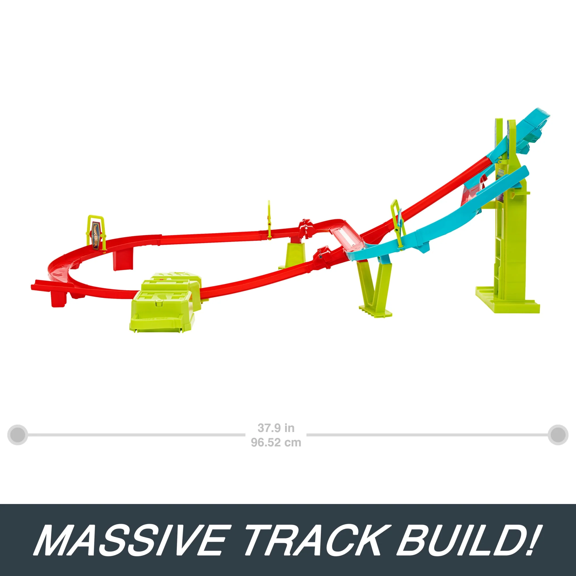 HOT WHEELS NEON SPEEDERS Skyscraper Speed Circuit Track Set - Image 5
