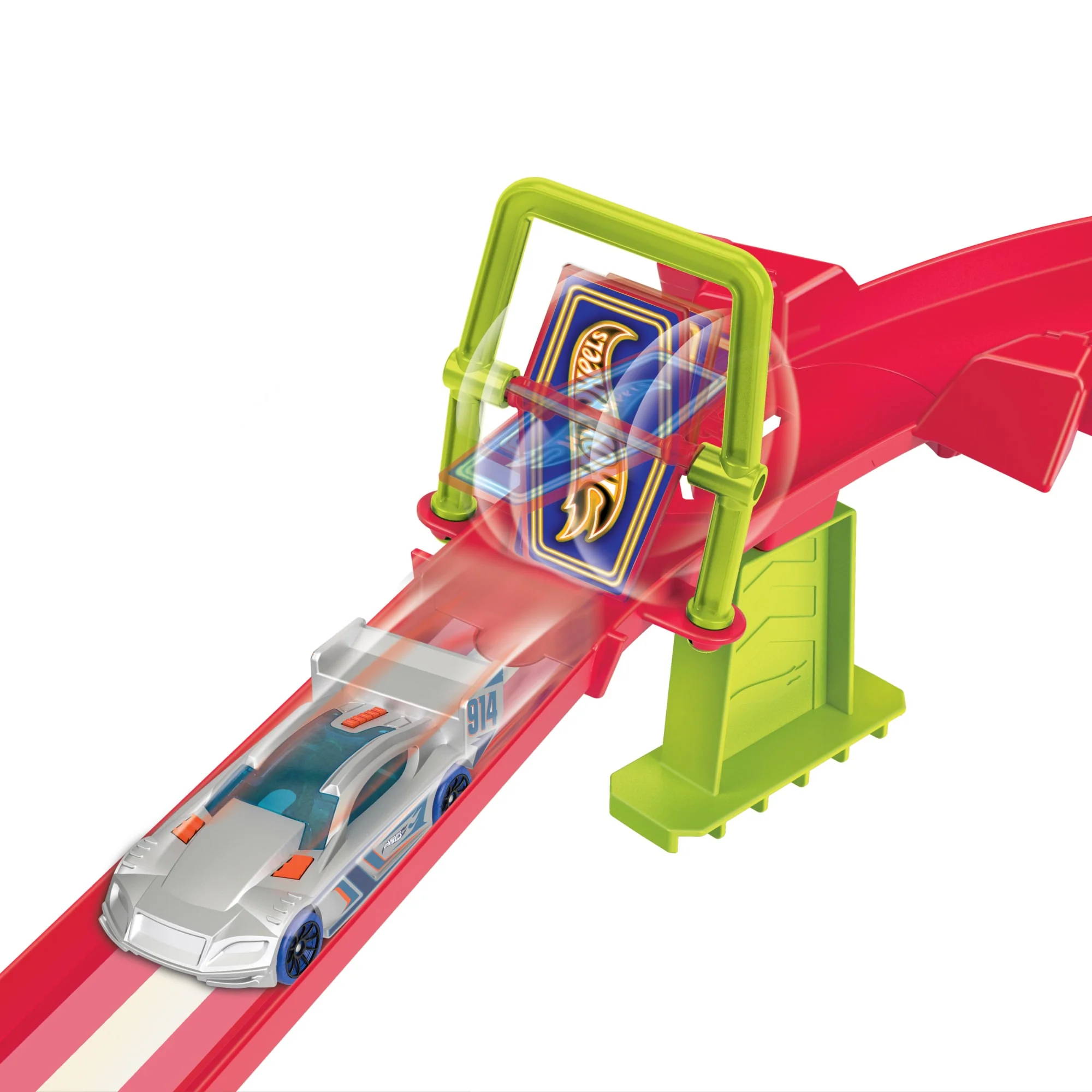 HOT WHEELS NEON SPEEDERS Skyscraper Speed Circuit Track Set - Image 7