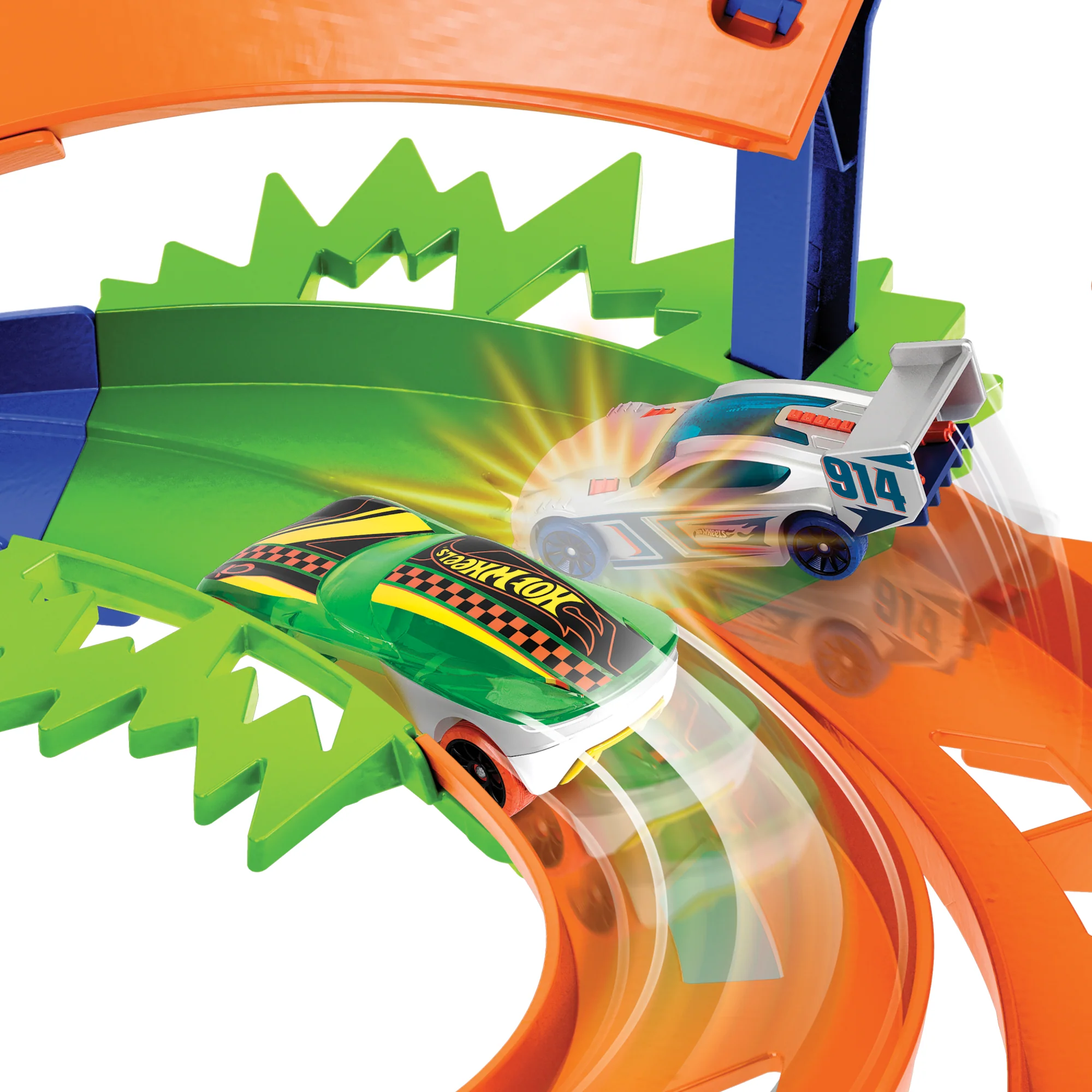 Hot Wheels Pista A Spirale, 2 Macchinine in Scala 1:64, Facile Da Riporre - Image 4