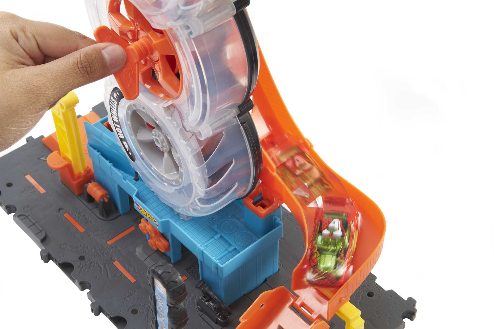 Hot Wheels® Πίστα City με Περιστρεφόμενες Ρόδες - Image 4