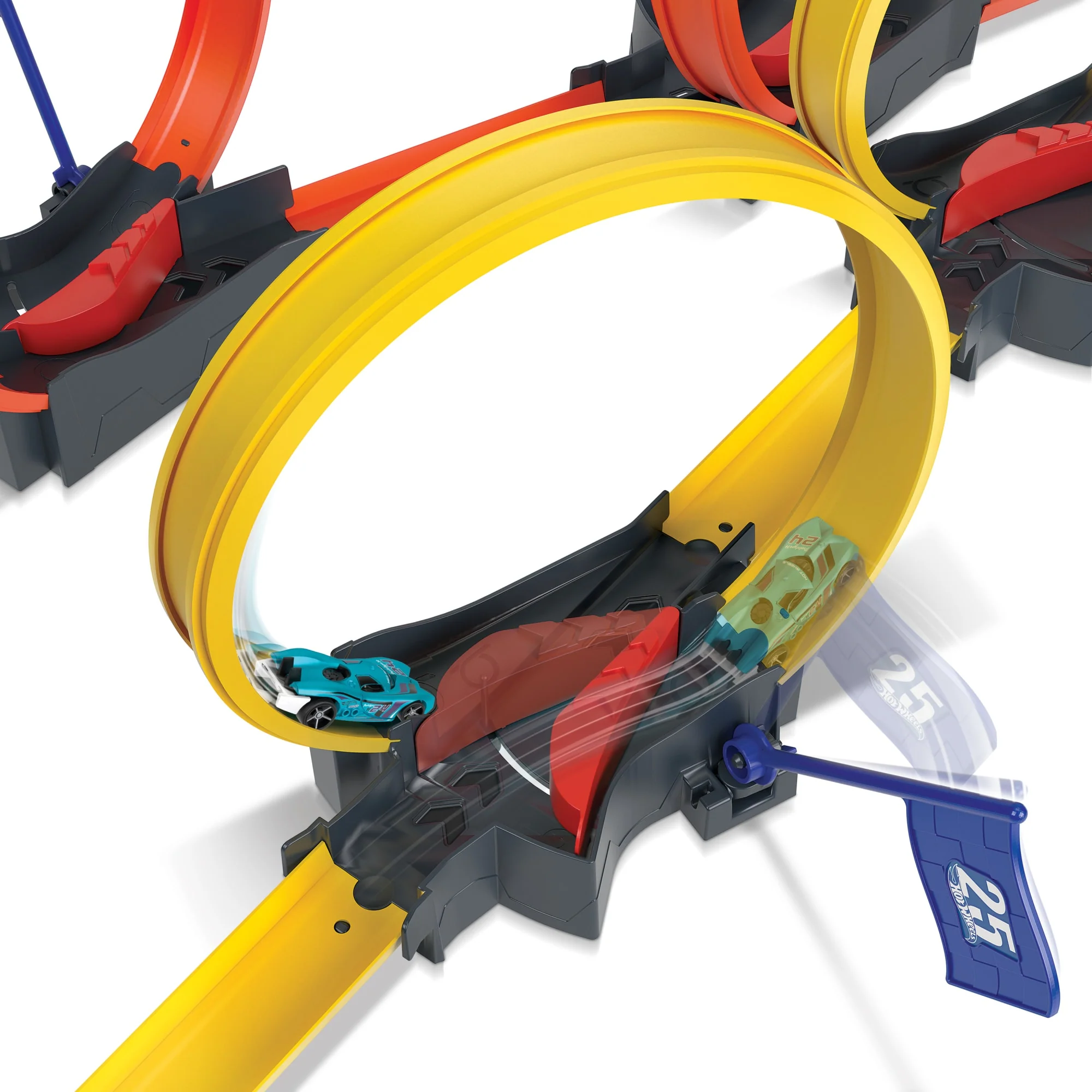 Hot Wheels Πίστα Για Κόντρες Με Πολλαπλά Λουπ Με 1 Αυτοκινητάκι, Δώρο Για Παιδιά 4 Έως 10 Ετών - Image 4