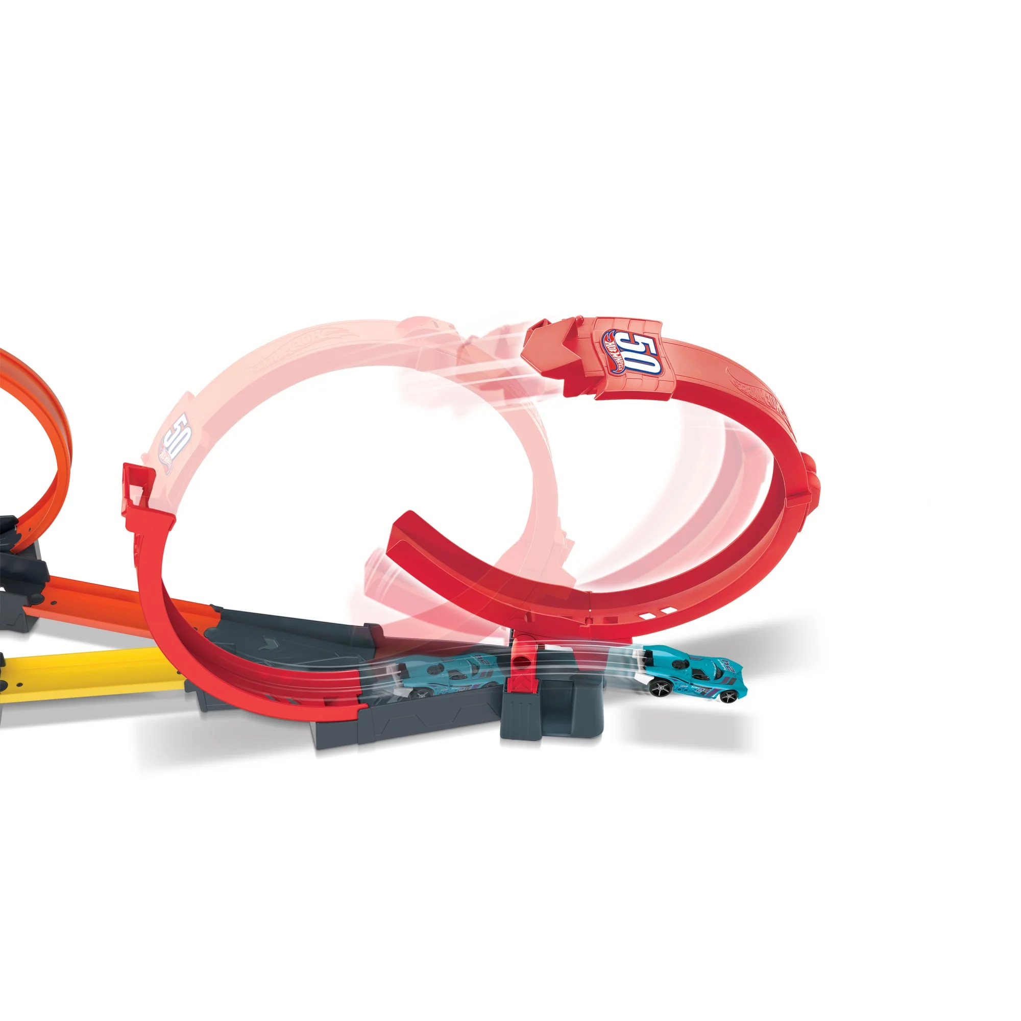 Hot Wheels Πίστα Για Κόντρες Με Πολλαπλά Λουπ Με 1 Αυτοκινητάκι, Δώρο Για Παιδιά 4 Έως 10 Ετών - Image 5