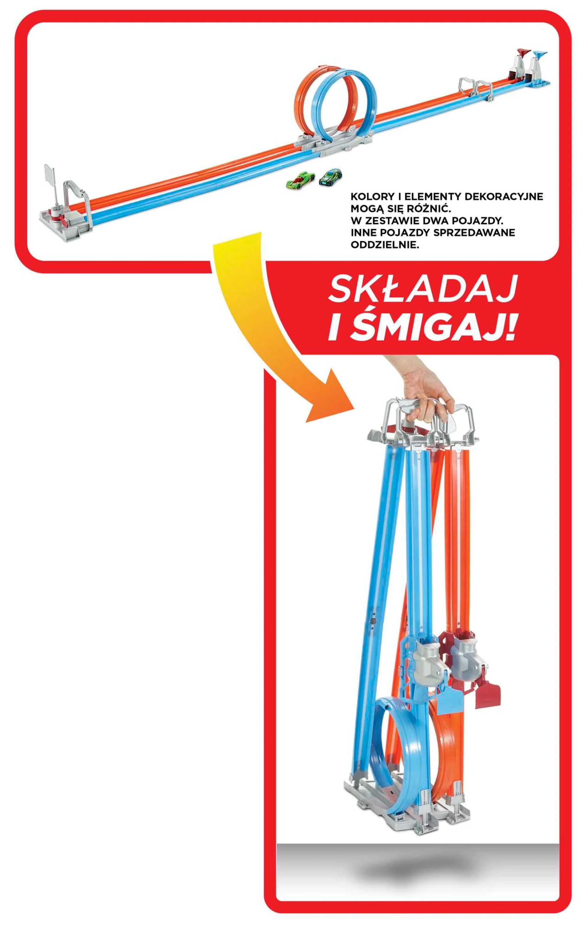 Hot Wheels® Podwójny tor z pętlą Zestaw - Image 4