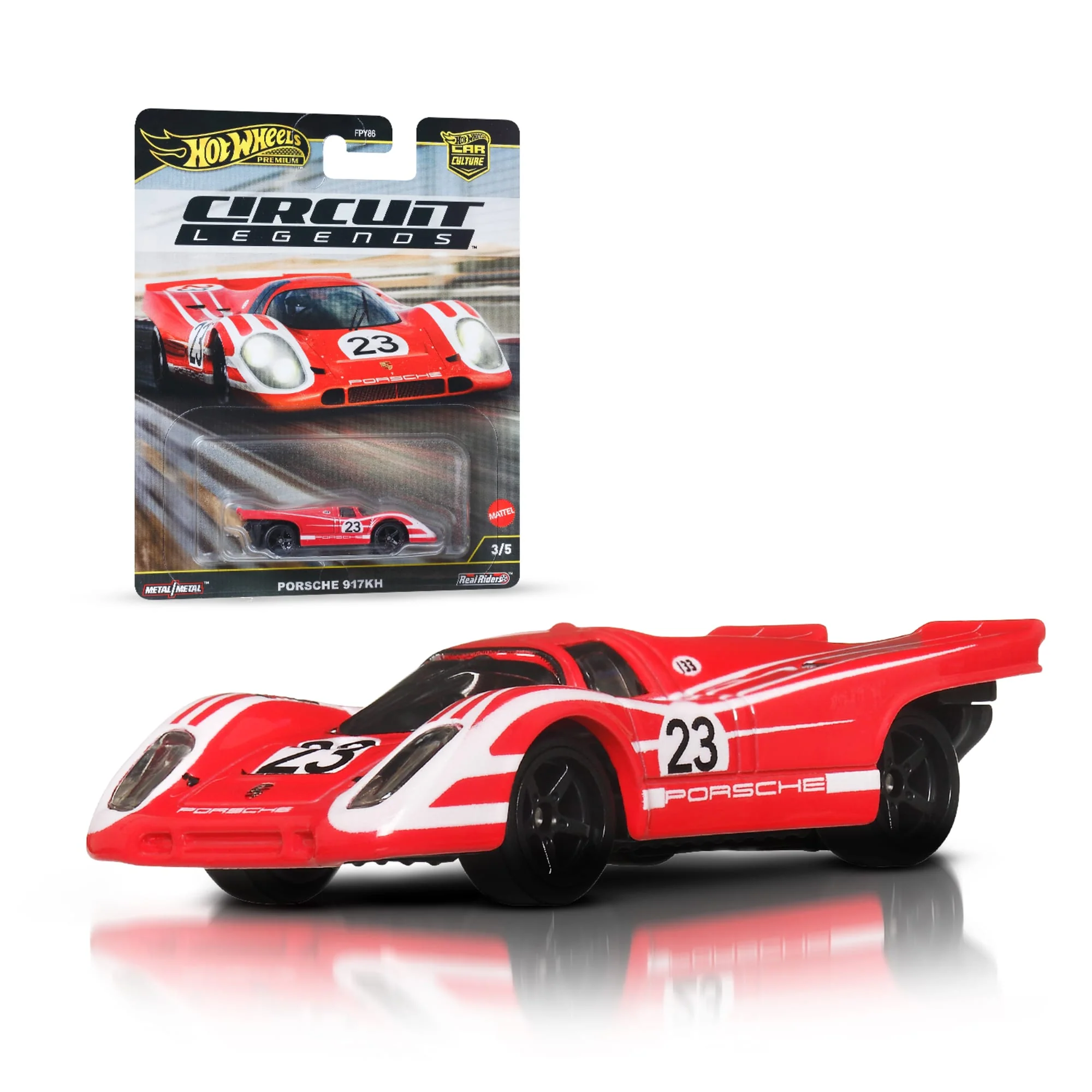 Hot Wheels Premium Car Culture Circuit Legends Porsche 917K Sammel-Spielzeugauto Im Maßstab 1:64