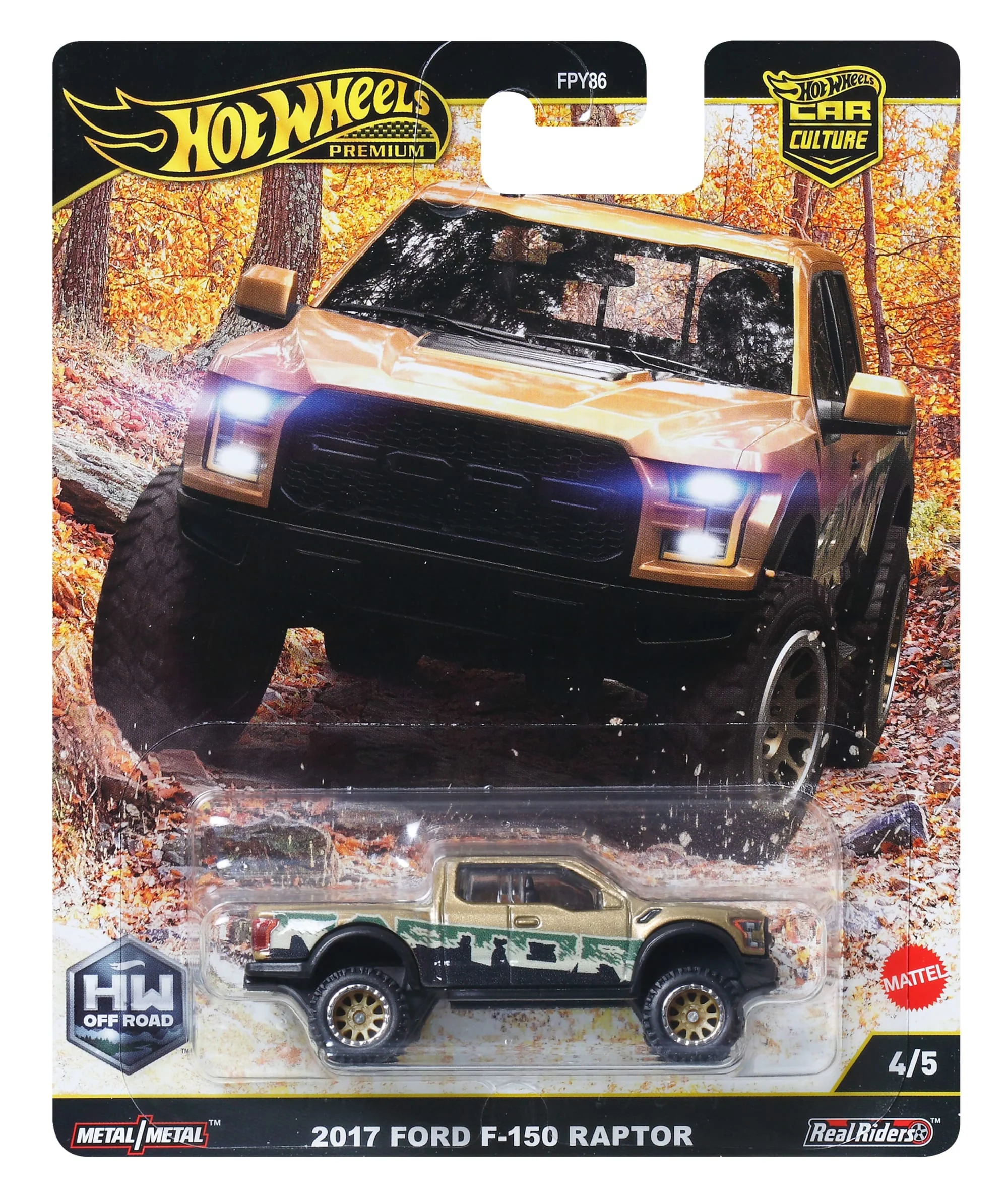 Hot Wheels Premium Car Culture Geländefahrzeug '17 Ford F150 Raptor Sammel-Spielzeugauto Im Maßstab 1:64 - Image 6