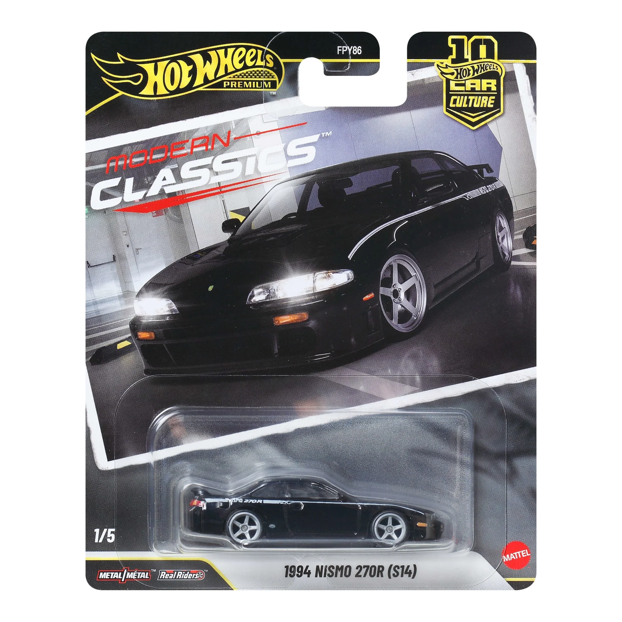 Hot Wheels Premium Kultowe auta Nissan Silvia (S14) Nismo Samochód 1:64 Zabawka 3+ - Image 6