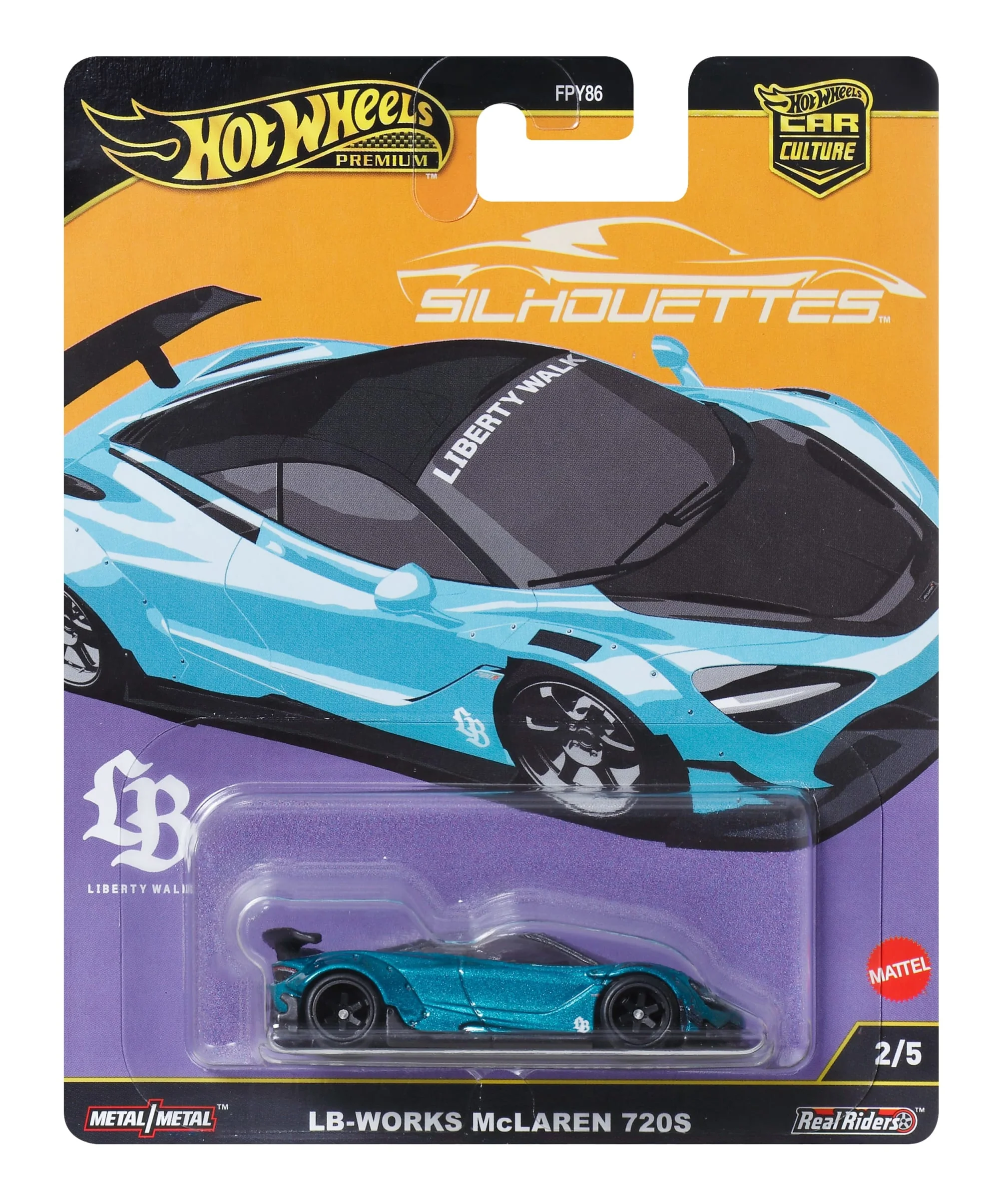 Hot Wheels Premium Car Culture Silhouettes Lb-Works Mclaren 720S Sammel-Spielzeugauto Im Maßstab 1:64 - Image 6