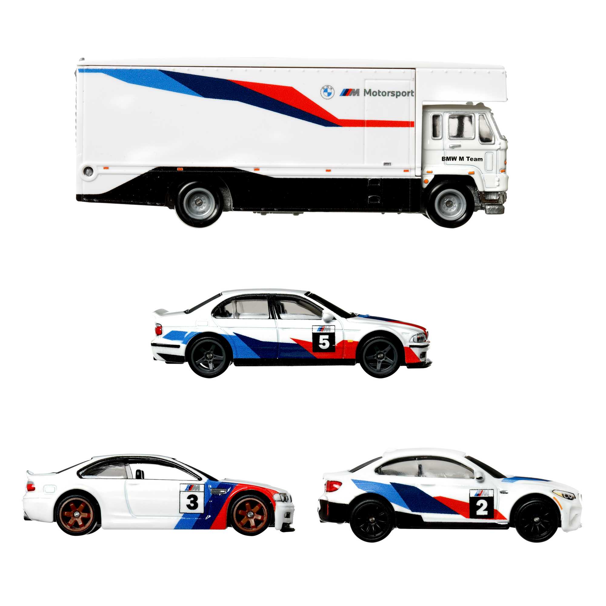 Hot Wheels Premium Collect Display Sets with 3 1:64 Scale Die-Cast Cars & 1 Team Transport Vehicle - Image 2