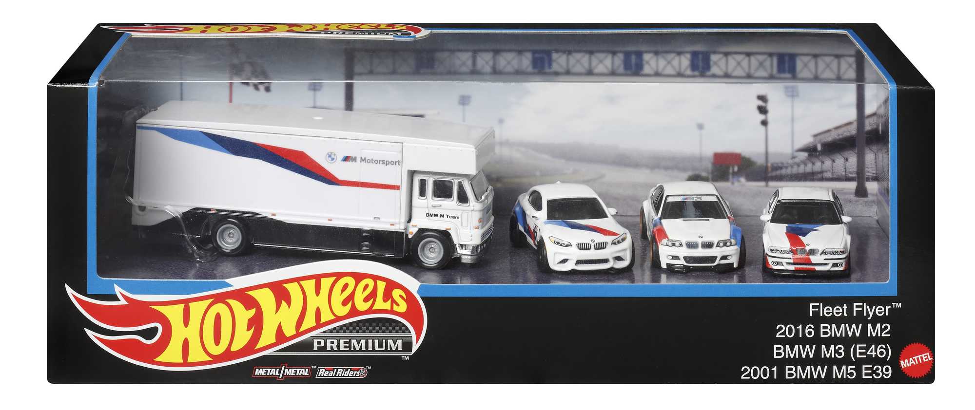 Hot Wheels Premium Collect Display Sets with 3 1:64 Scale Die-Cast Cars & 1 Team Transport Vehicle - Image 6