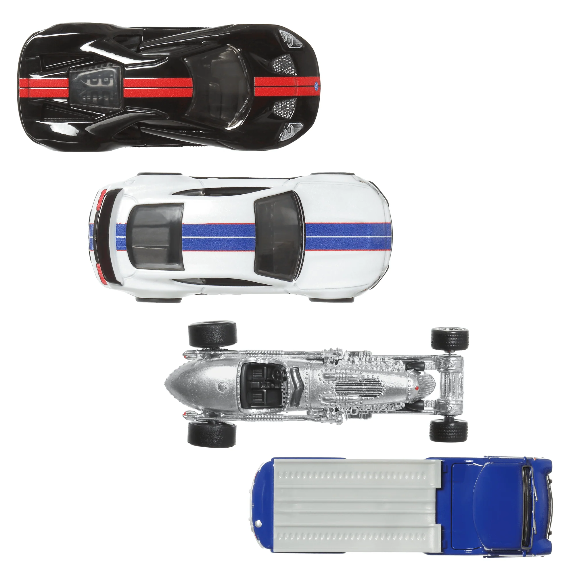 Hot Wheels Premium Collector Jay Leno’S Garage Set, 3 Cars & 1 Transporter - Image 4