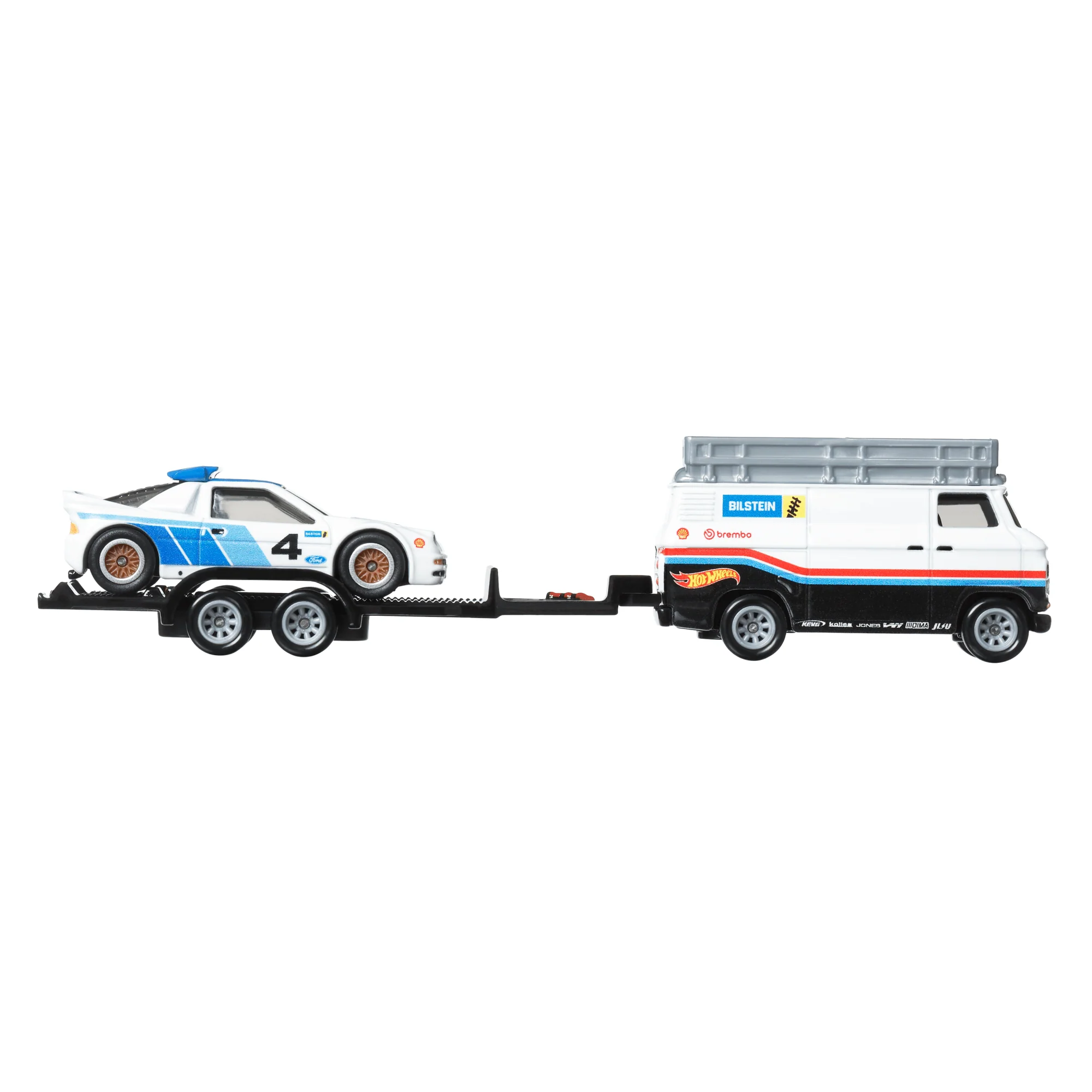 Hot Wheels Premium Collector Rally Legend Display Set, 3 Cars & 1 Transporter - Image 3