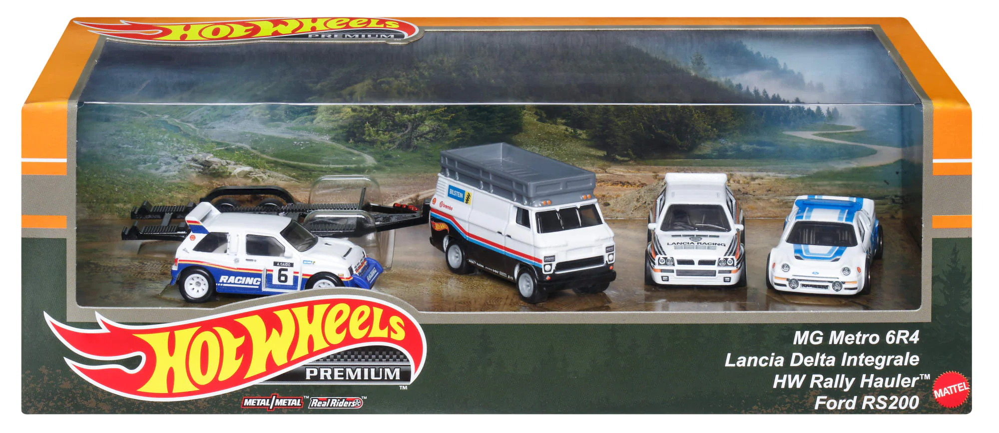 Hot Wheels Premium Collector Rally Legend Display Set, 3 Cars & 1 Transporter - Image 6