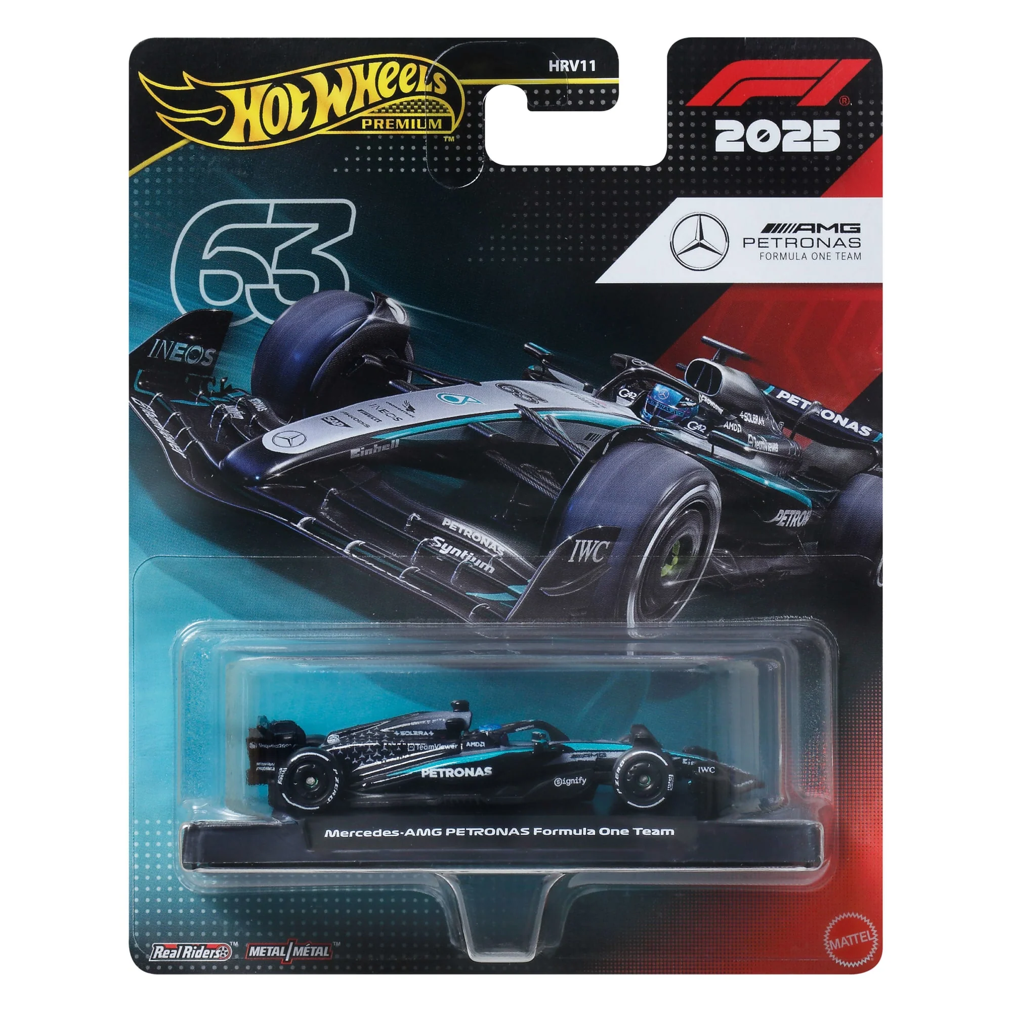 Hot Wheels 1:64 Scale Premium Die-Cast Formula 1 Collectible Toy Race Car - Image 5