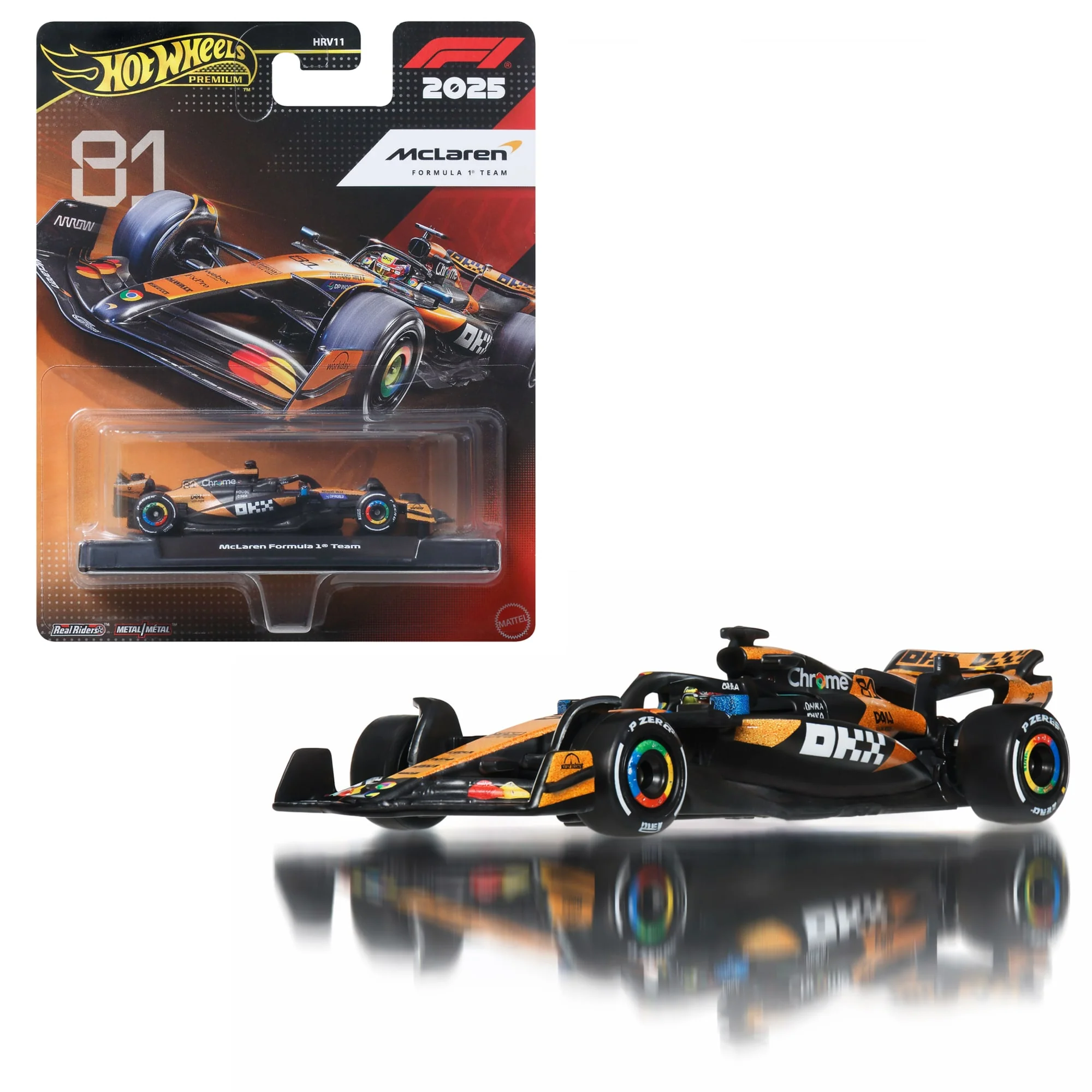 Hot Wheels 1:64 Scale Premium Die-Cast Formula 1 Collectible Toy Race Car