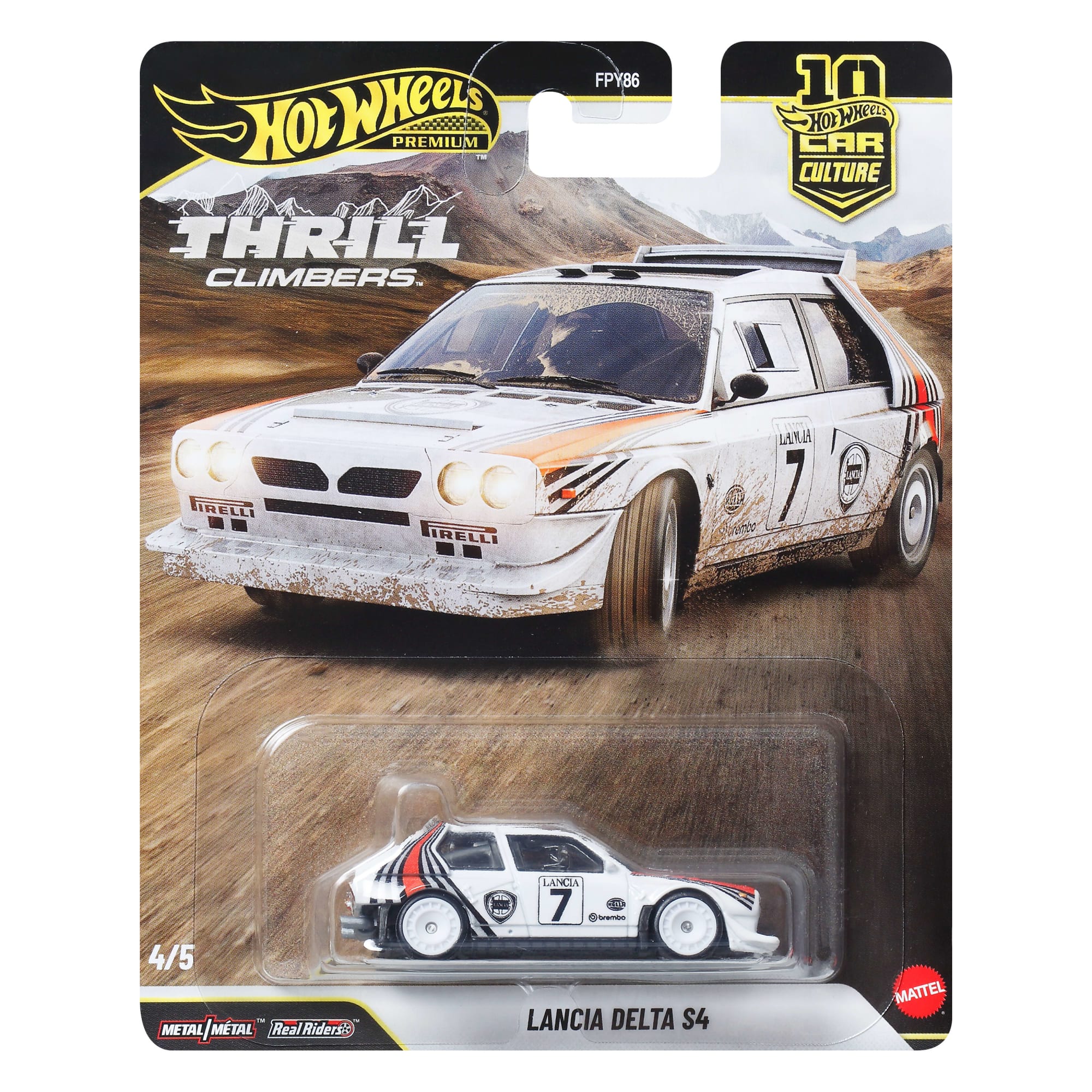 Hot Wheels Premium Kultowe auta Lancia Delta S4 Samochód 1:64 Zabawka 3+ - Image 6
