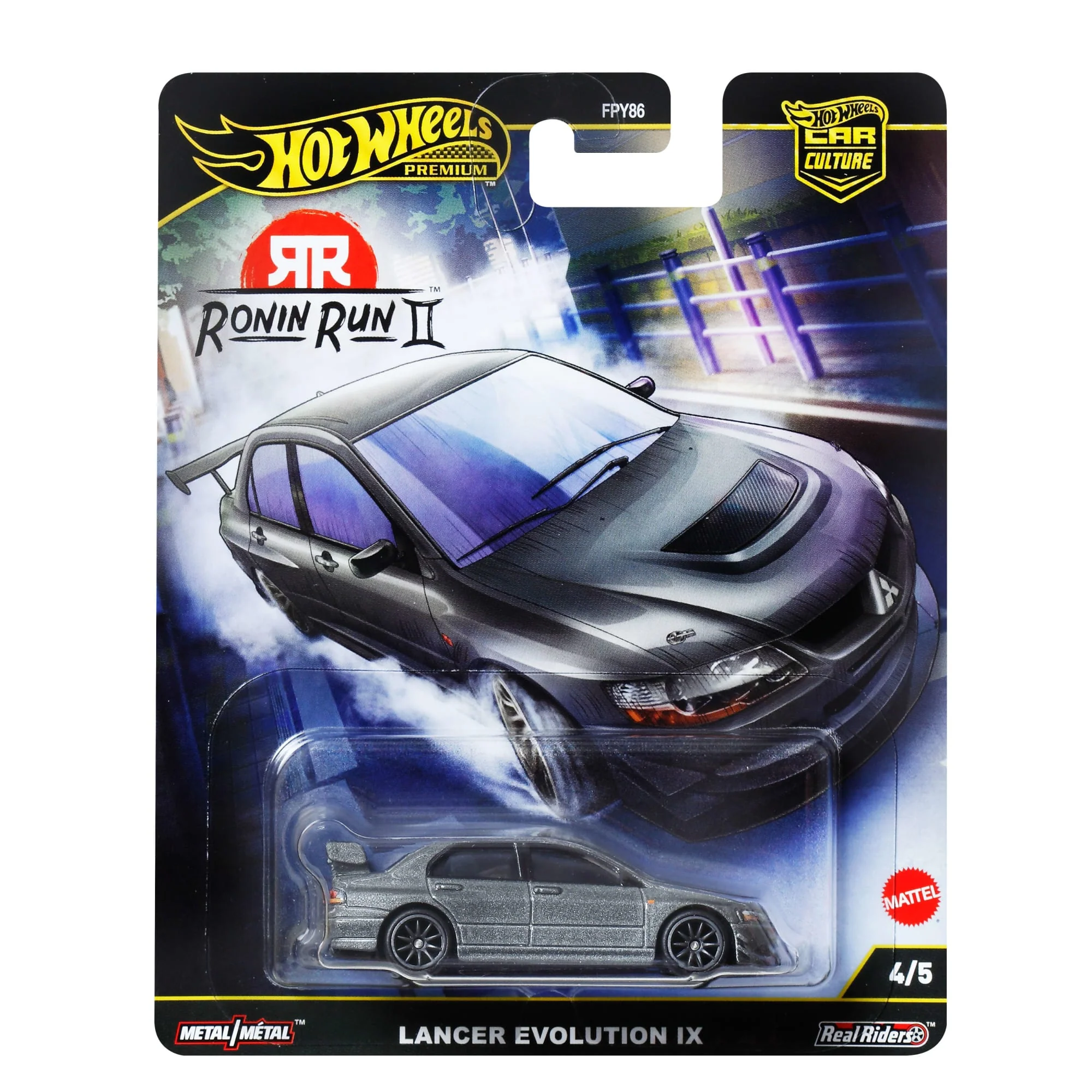 Hot Wheels Premium Kultowe auta Mitsubishi Lancer Evolution IX Samochód 1:64 Zabawka 3+ - Image 6