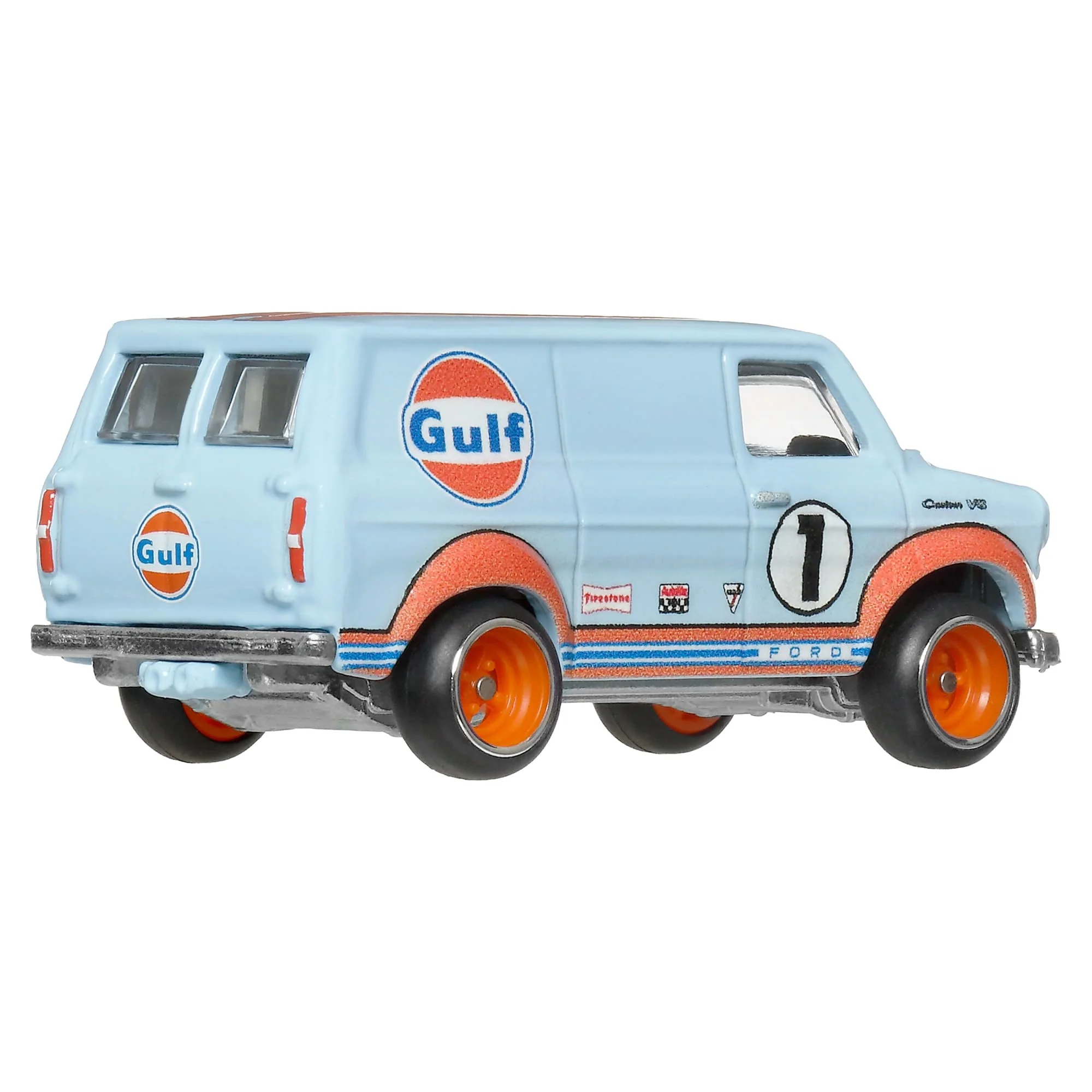 Hot Wheels Premium Le Mans Race Gulf Wielopak pojazdów 3 samochody i 1 transporter Zestaw Zabawki auta dla dzieci 3+ i kolekcjonerów - Image 4