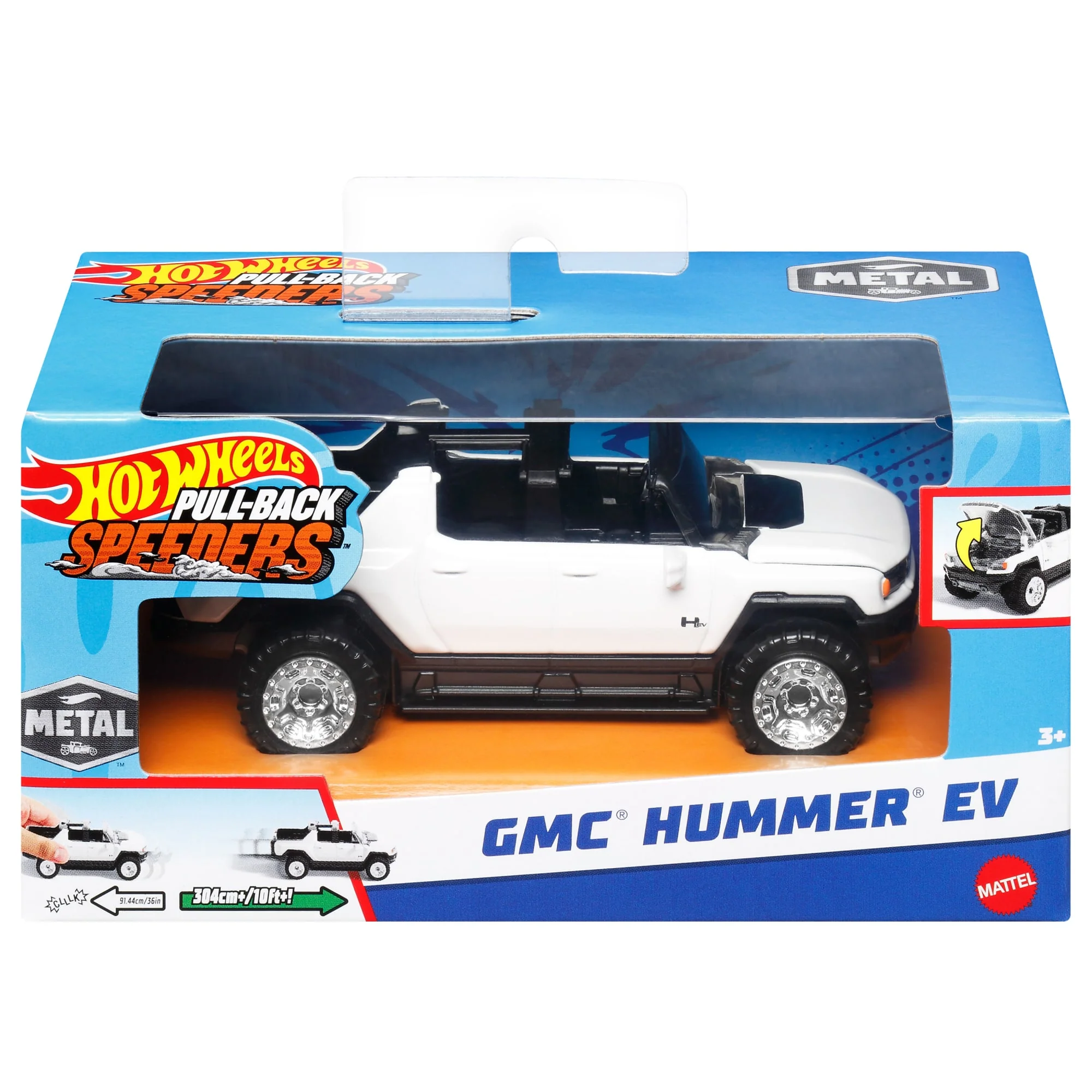 Hot Wheels Pull-Back Speeders Toy Car In 1:43 Scale, Pull Car Backward & Release To Race - Image 6