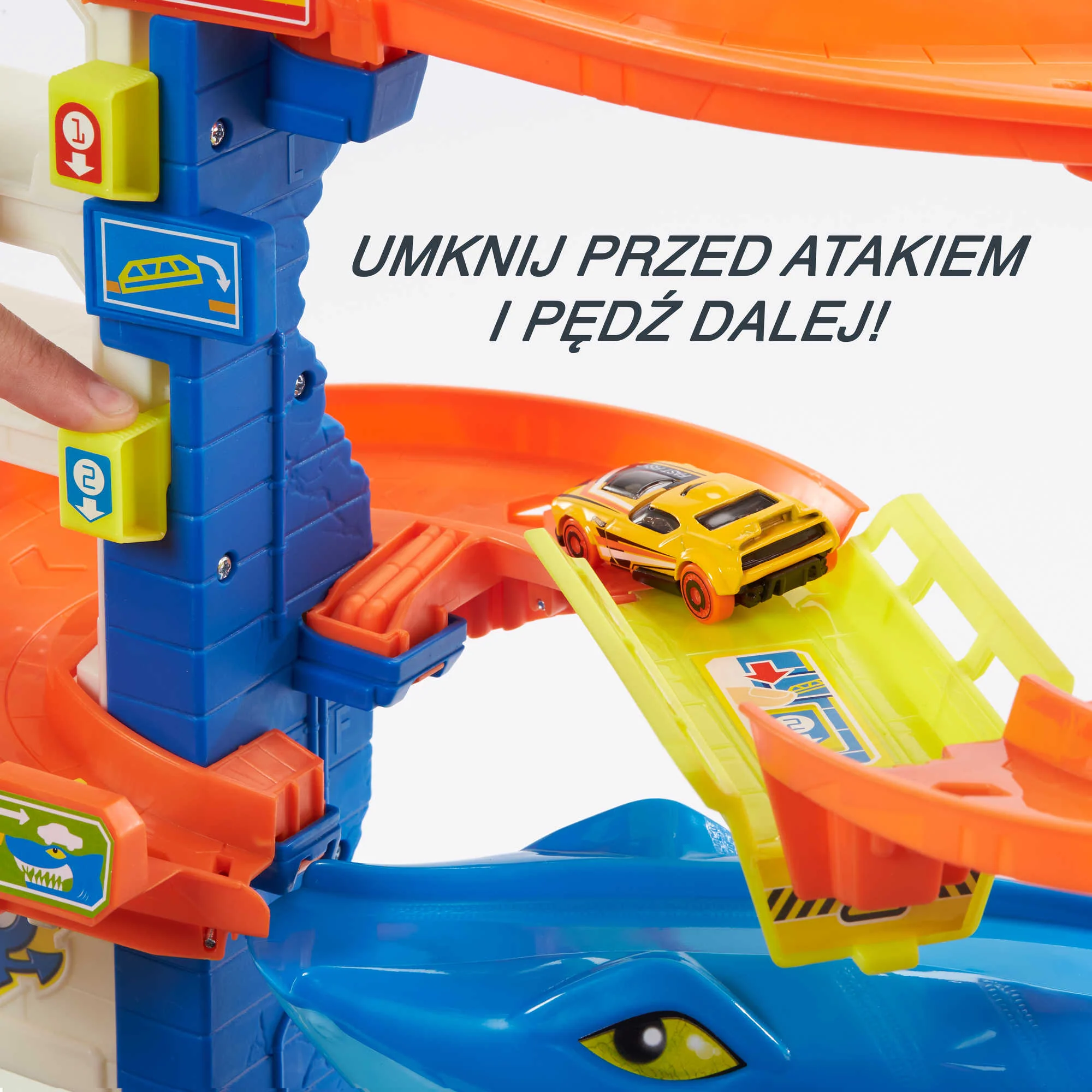Hot Wheels® City Miejski port - Atak rekina Zestaw - Image 5