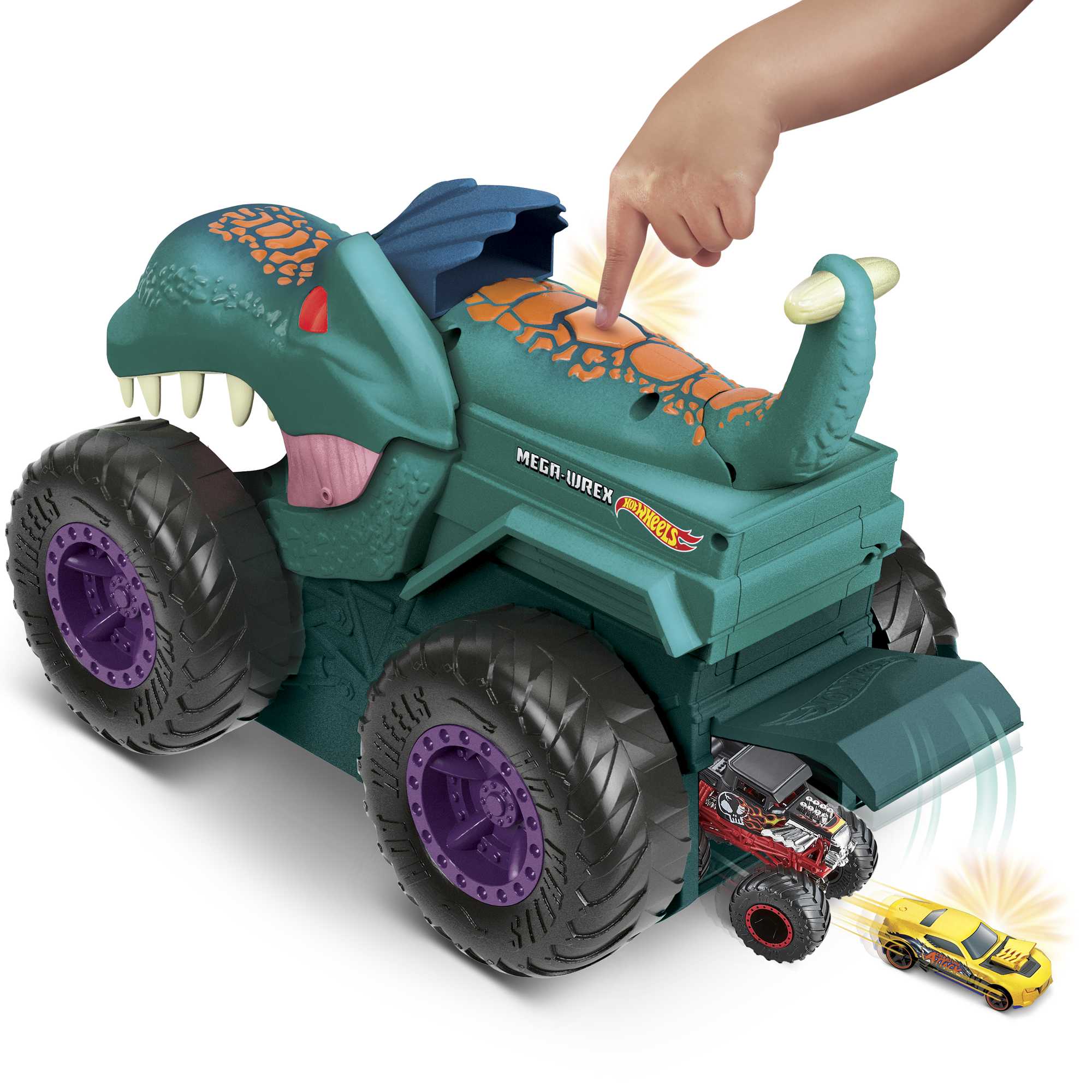 Hot Wheels® Monster Trucks Pożeracz aut Mega Wrex - Image 7