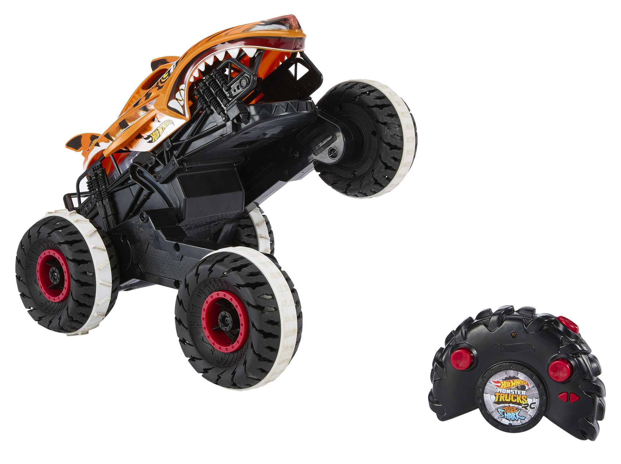 Hot Wheels® Monster Trucks R/C Niepowstrzymany Tiger Shark 1:15 Terenowy pojazd zdalnie sterowany - Image 8