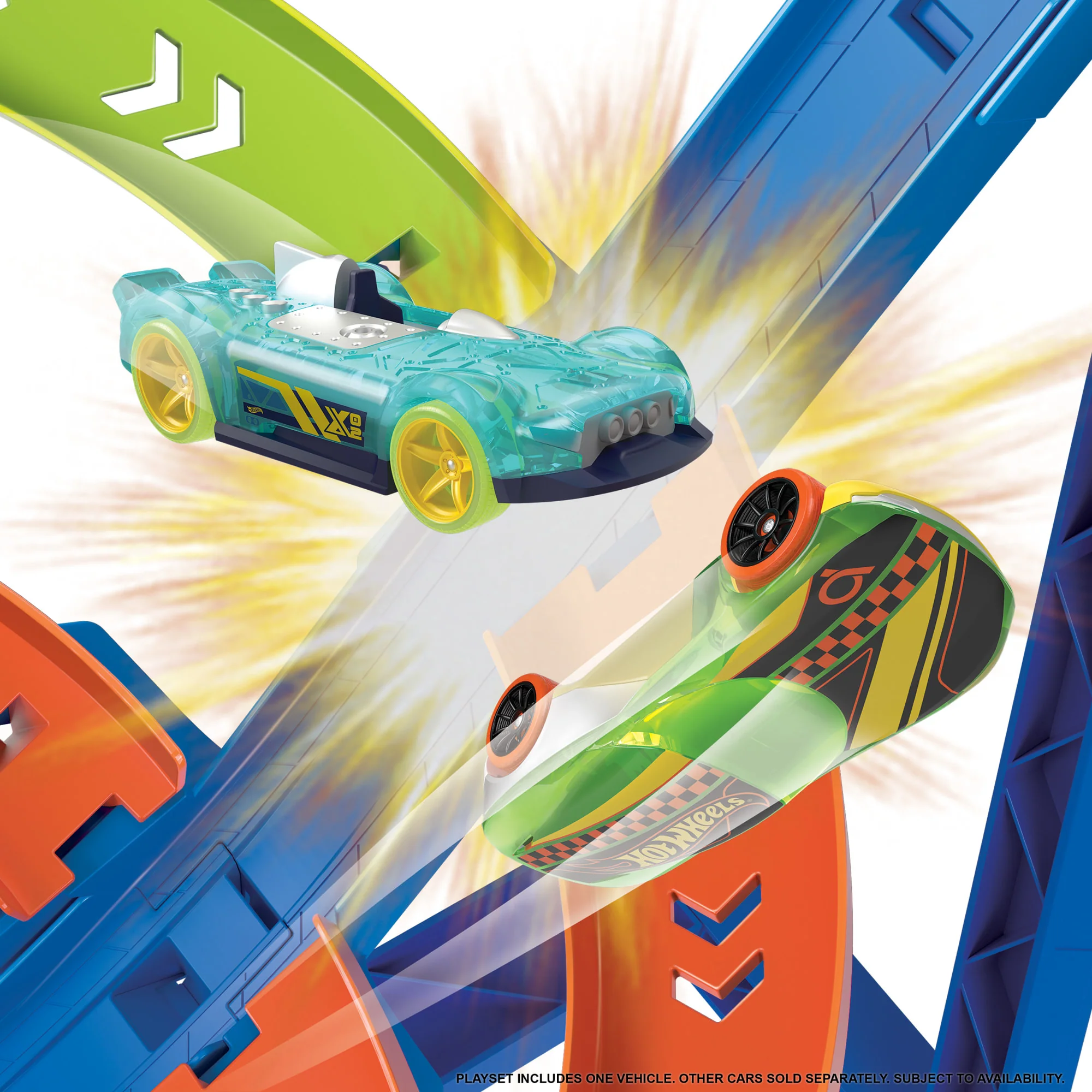 Hot Wheels Tor Wyścigowe Tornado Zestaw do zabawy z 1 samochodzikiem - Image 4