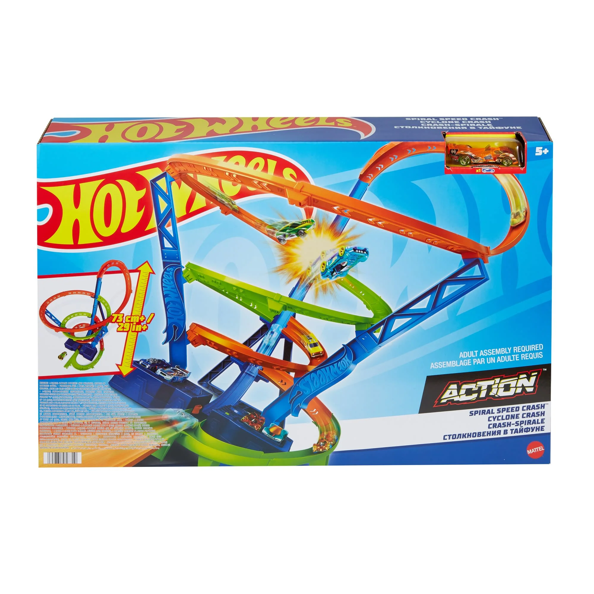 Hot Wheels Tor Wyścigowe Tornado Zestaw do zabawy z 1 samochodzikiem - Image 6
