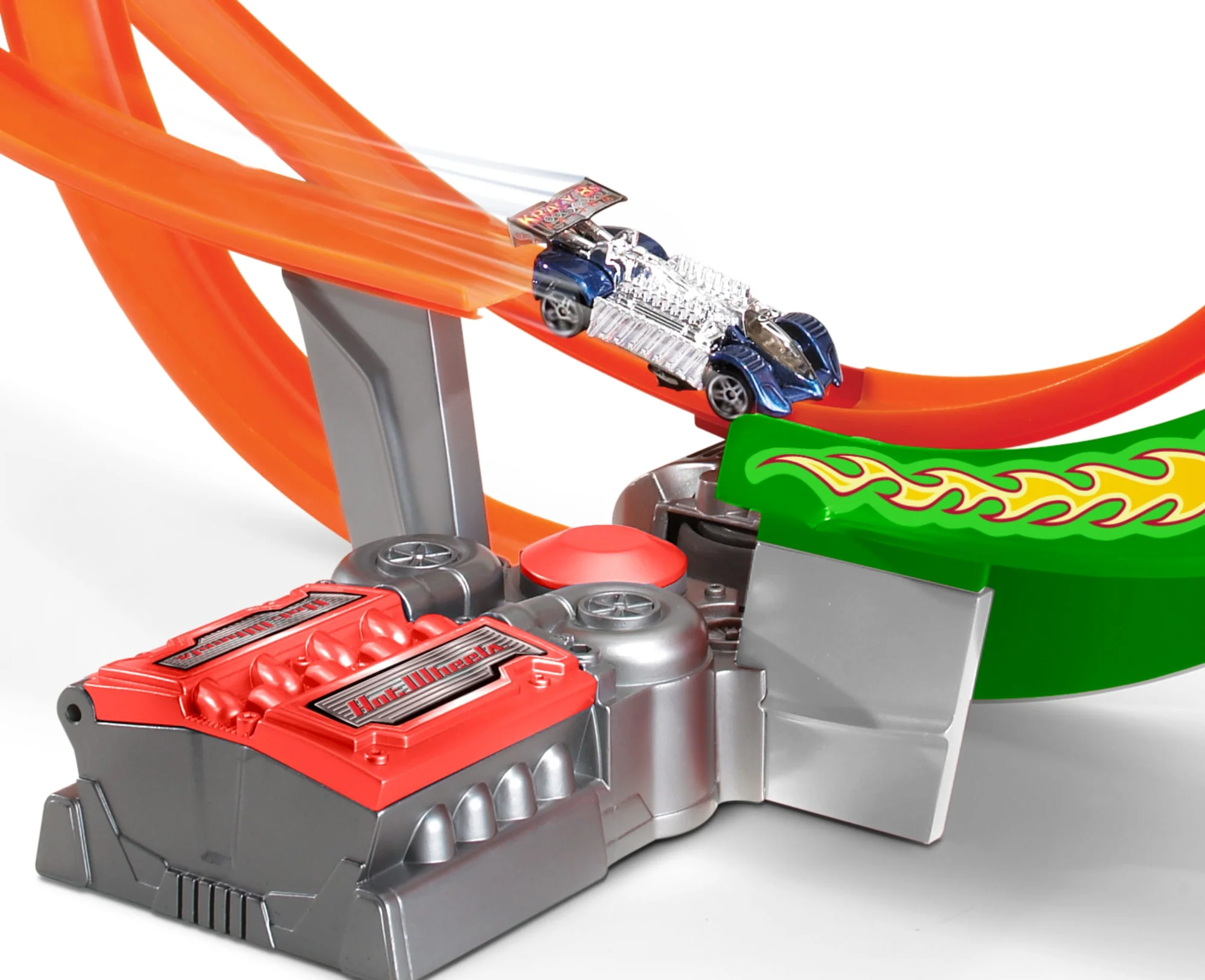 Hot Wheels Track Builder Tor rajdowy z napędem Power Shift - Image 5
