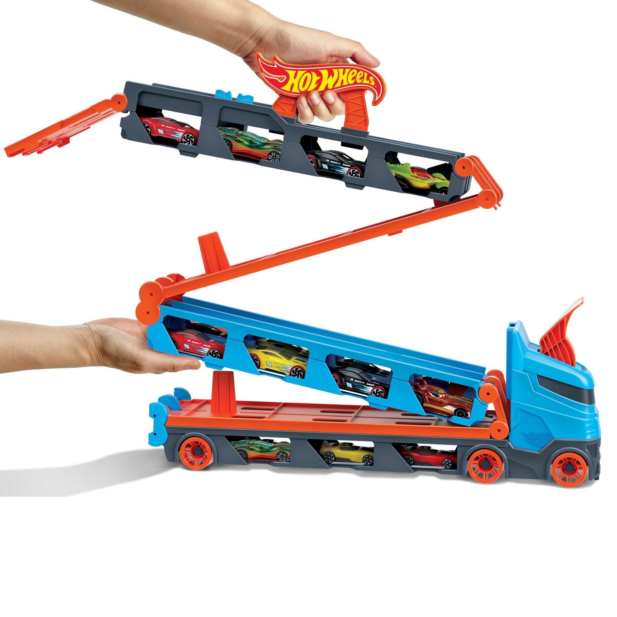 Hot Wheels - Speedway Transportwagen - Vrachtwagen En Racebaan In-Één - Vanaf 4 Jaar - Image 3