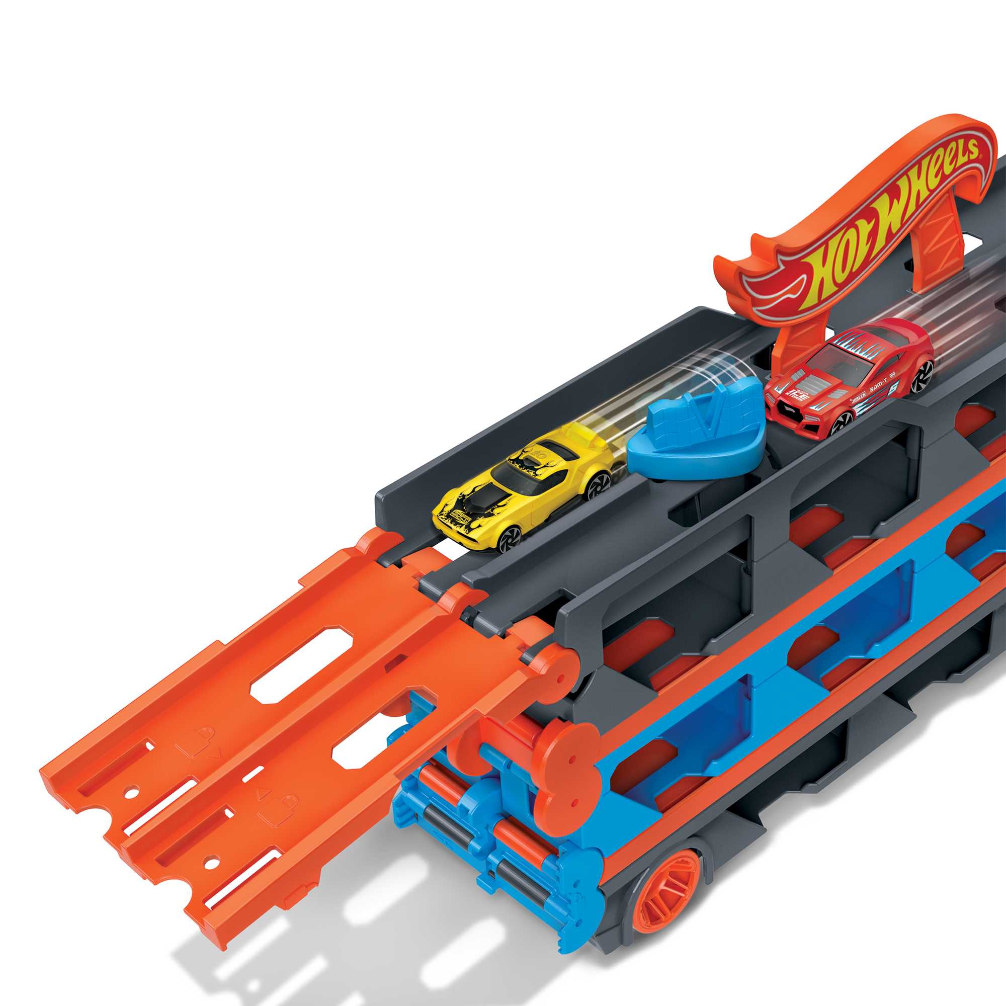 Hot Wheels - Speedway Transportwagen - Vrachtwagen En Racebaan In-Één - Vanaf 4 Jaar - Image 4