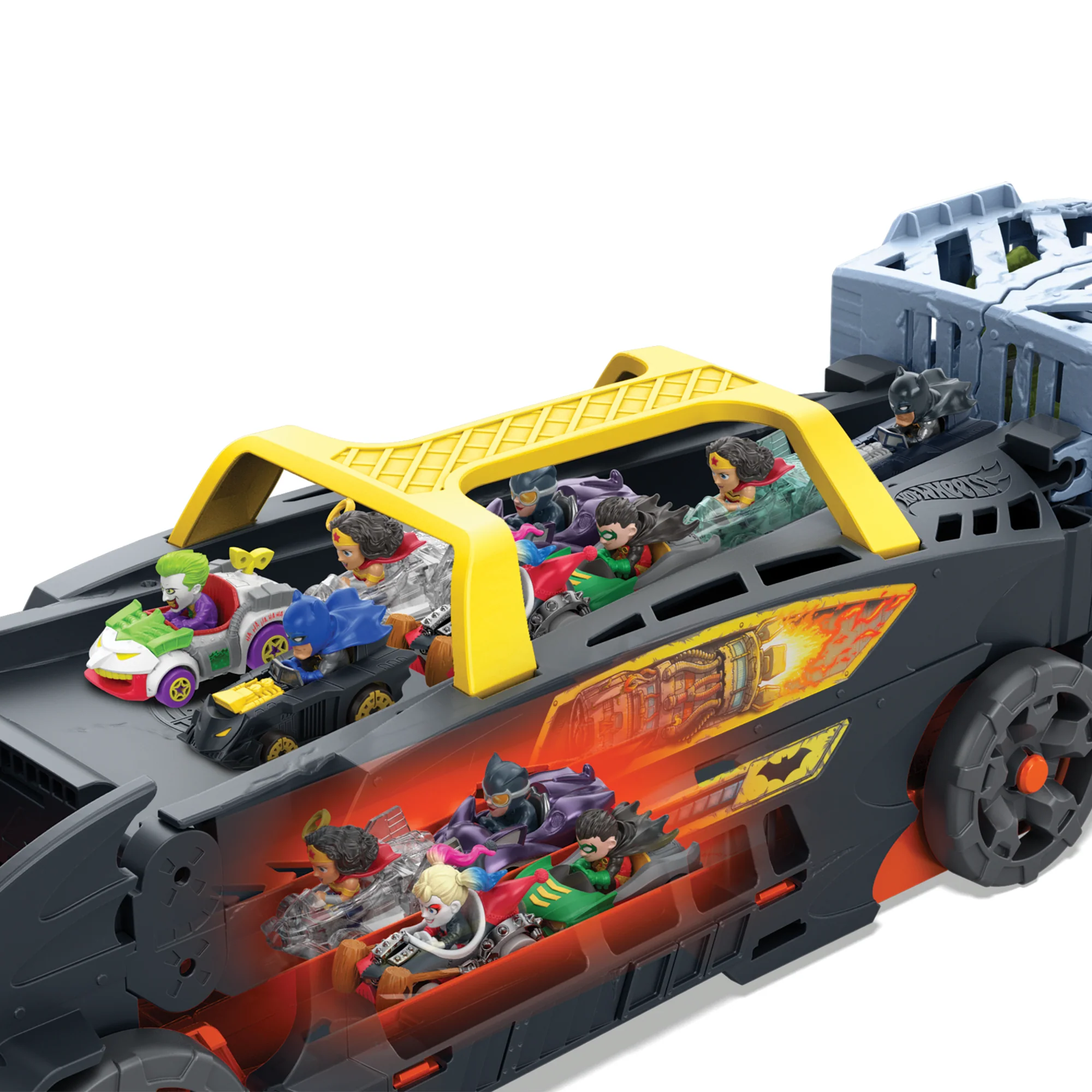Hot Wheels Racerverse Batmans Ontsnappingsachtervolging, Voertuig Verandert In Racebaan Met 3 Banen Met 2 Metalen Speelgoedauto'S - Image 3