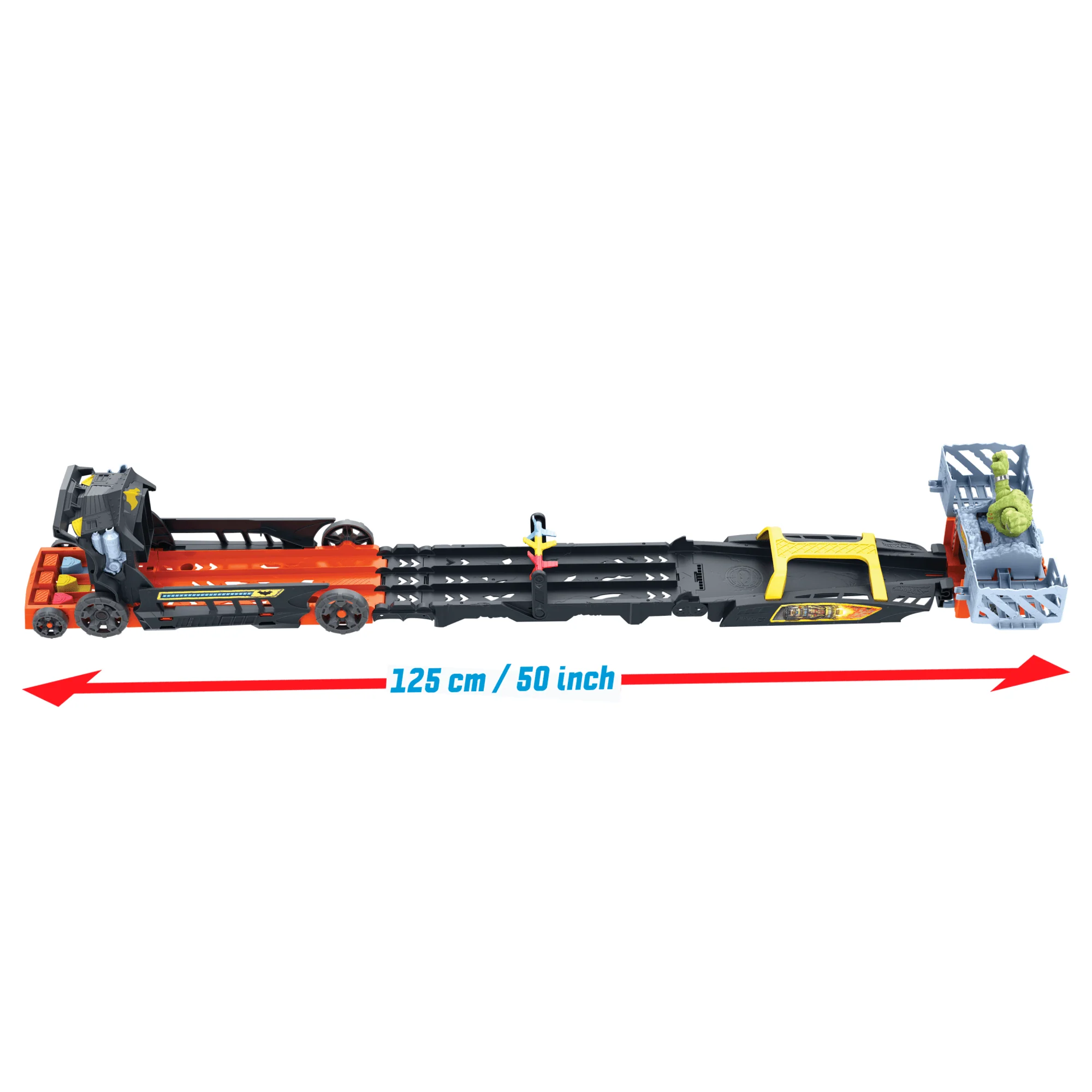 Conjunto De Pista Persecución De Escape De Batman De Racerverse De Hot Wheels, El Vehículo Se Transforma En Una Pista De Carreras De 3 Carriles Con 2 Coches De Juguete Metálicos - Image 6