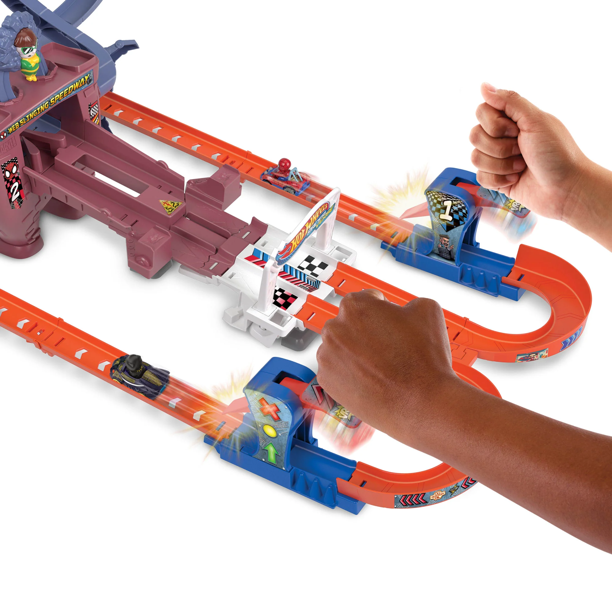 Hot Wheels-Racerverse-Piste De Course Mobile De Spiderman-Coffret - Image 3