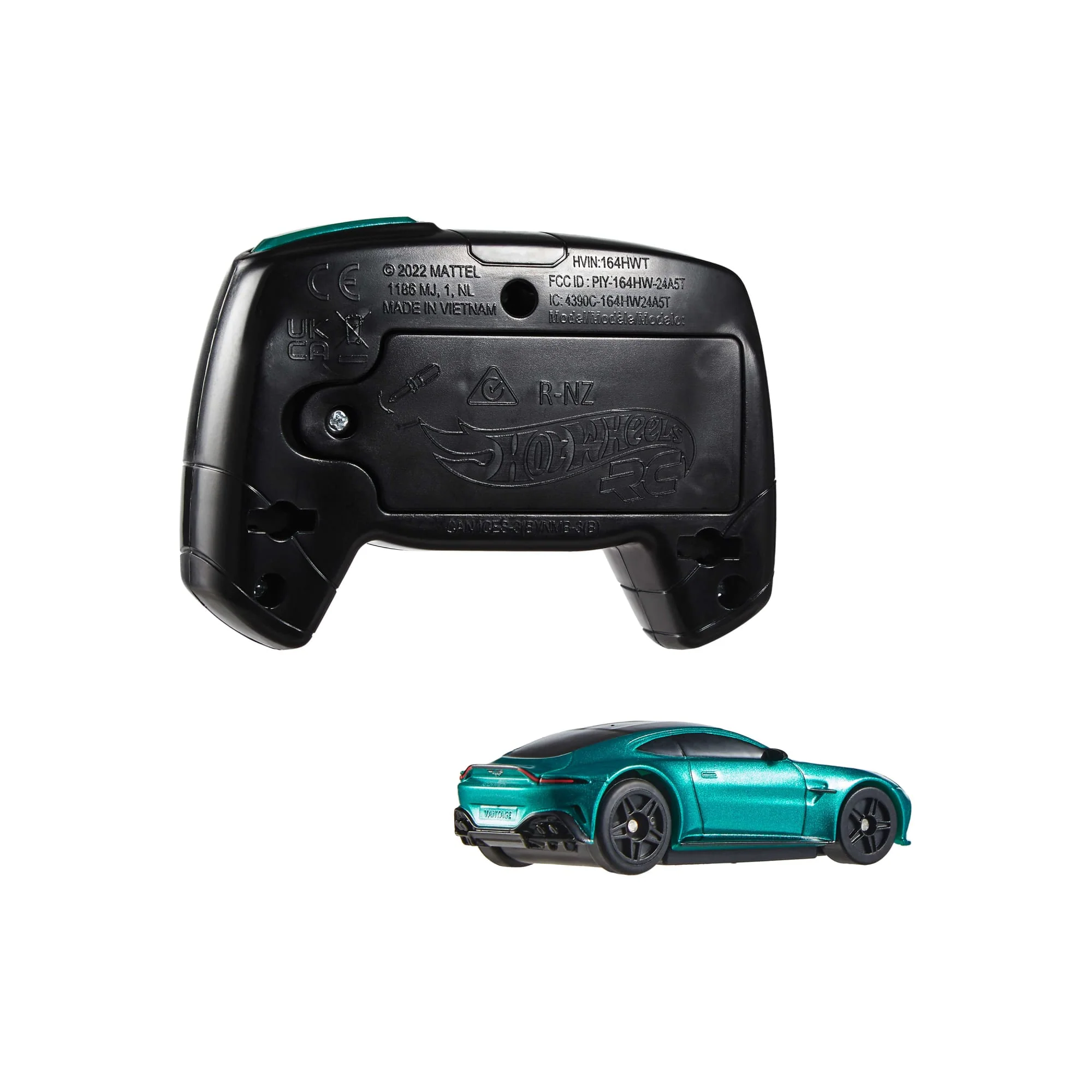 Coche De Carreras Aston Martin Vantage De Hot Wheels RC A Escala 1:64, Funciona Con Pilas Y Con Control Remoto - Image 4