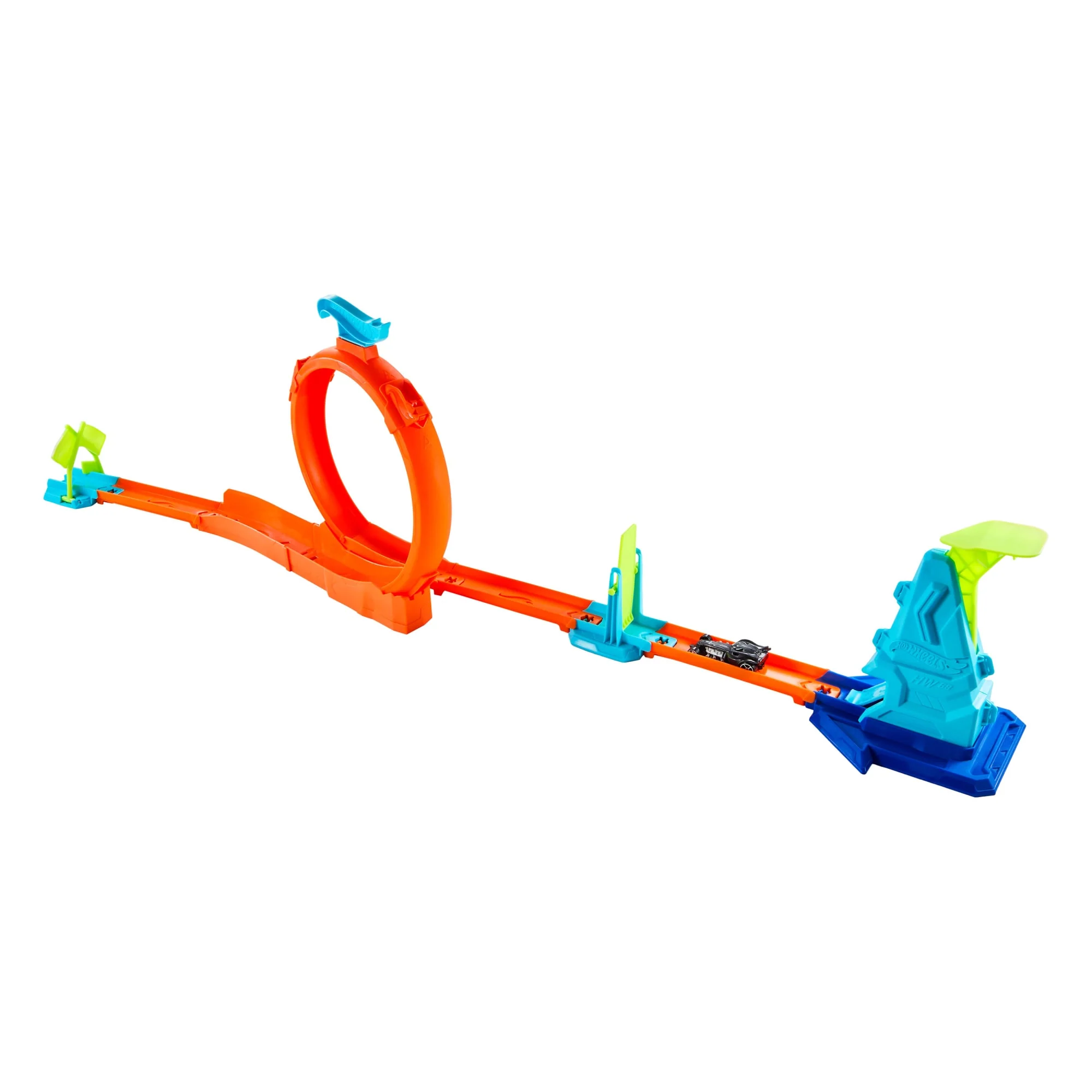 Hot Wheels Şampiyonların Pist Seti Ve 1:64 Ölçekli Metal Araba, Çemberli Veya Rampayla Akrobasi Hareketleri (Stiller Çeşitlilik Gösterebilir) - Image 3
