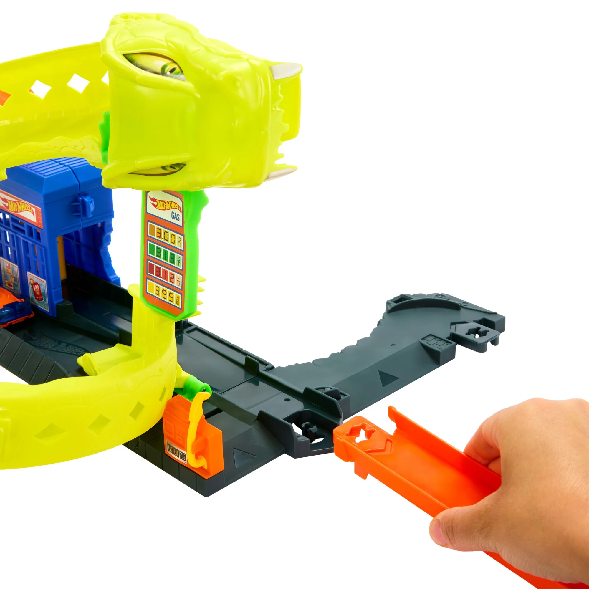 Hot Wheels Schlangen-Spiralattacke Spielset Mit Die-Cast-Spielzeugauto Im Maßstab 1:64 Und Schnellem Track-Stecksystem - Image 2