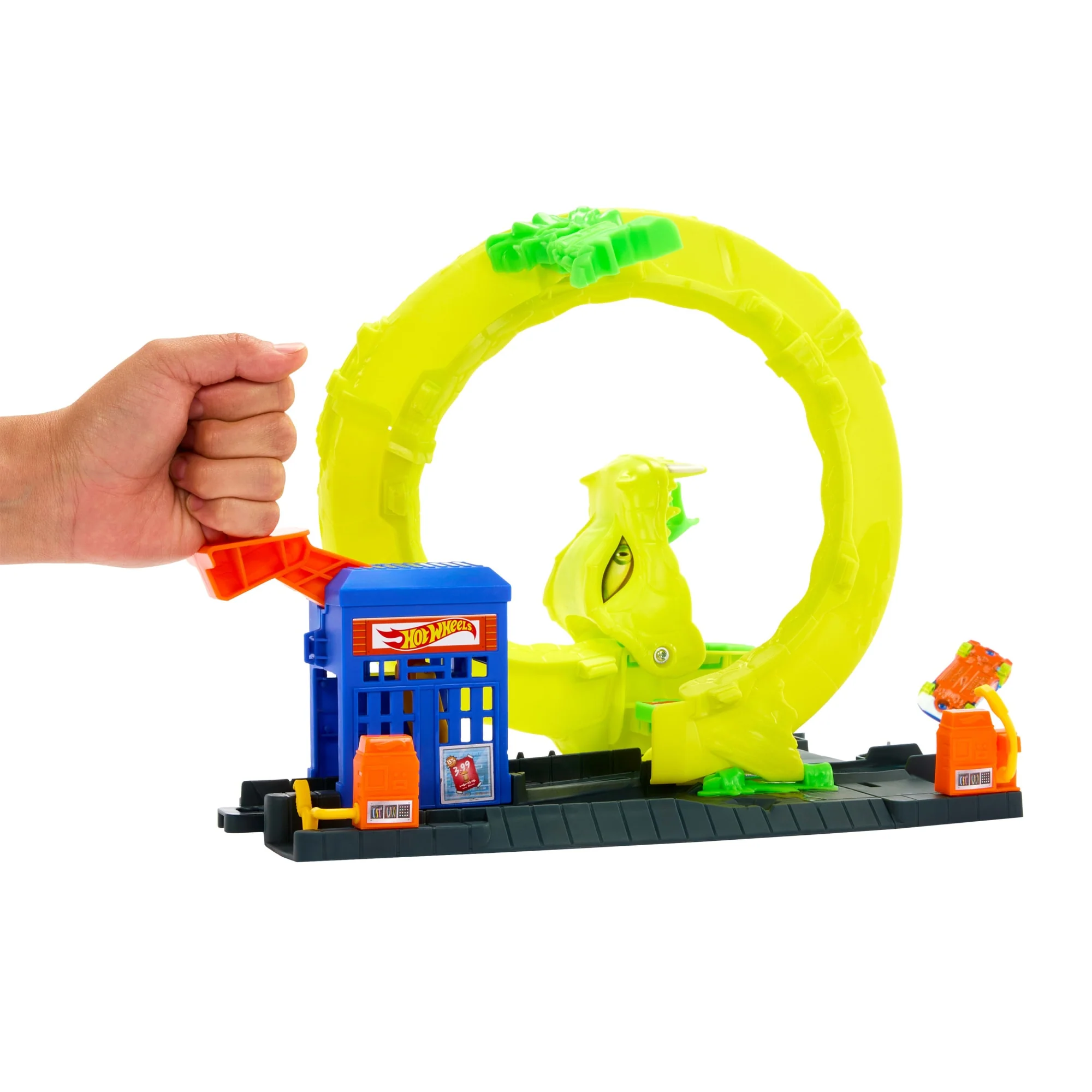 Hot Wheels Schlangen-Spiralattacke Spielset Mit Die-Cast-Spielzeugauto Im Maßstab 1:64 Und Schnellem Track-Stecksystem - Image 3