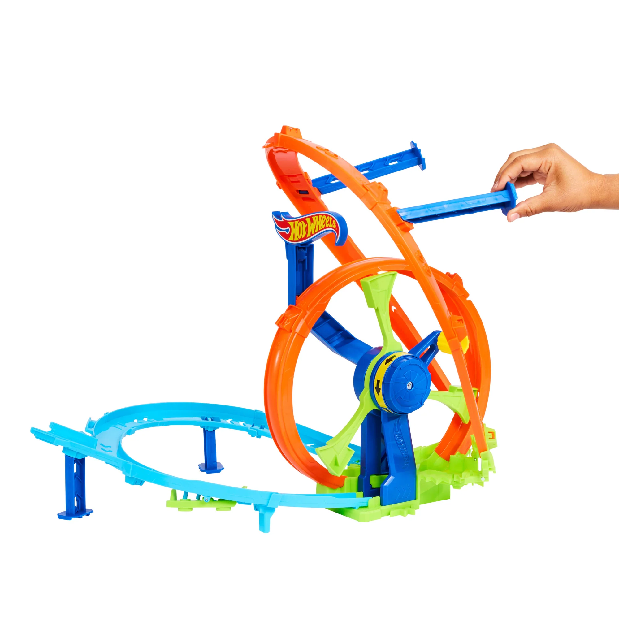 Hot Wheels Schnellstart- Und Looping-Spielset Mit Die-Cast-Spielzeugauto Im Maßstab 1:64, Crash- Und Streckenset - Image 3