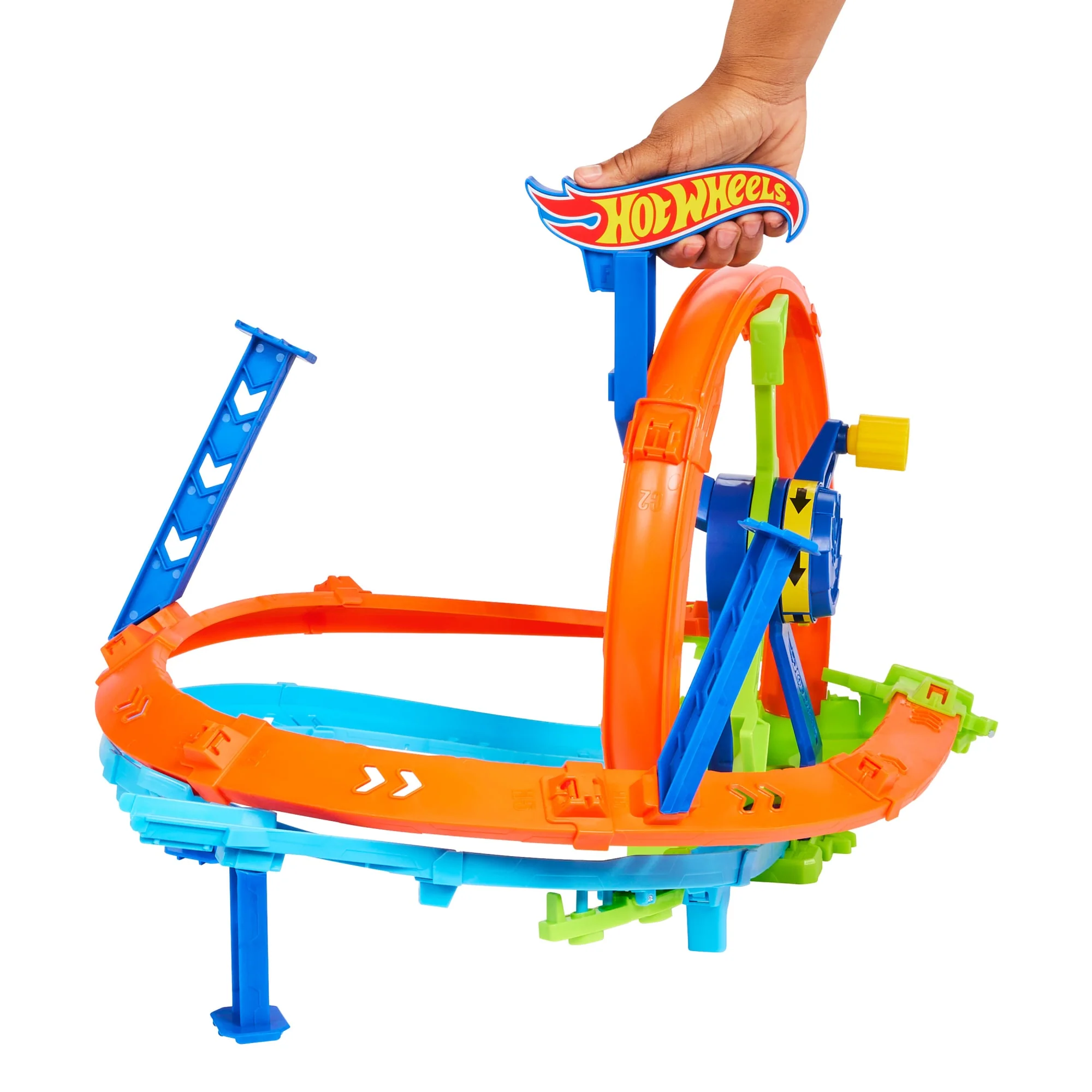 Hot Wheels Schnellstart- Und Looping-Spielset Mit Die-Cast-Spielzeugauto Im Maßstab 1:64, Crash- Und Streckenset - Image 4