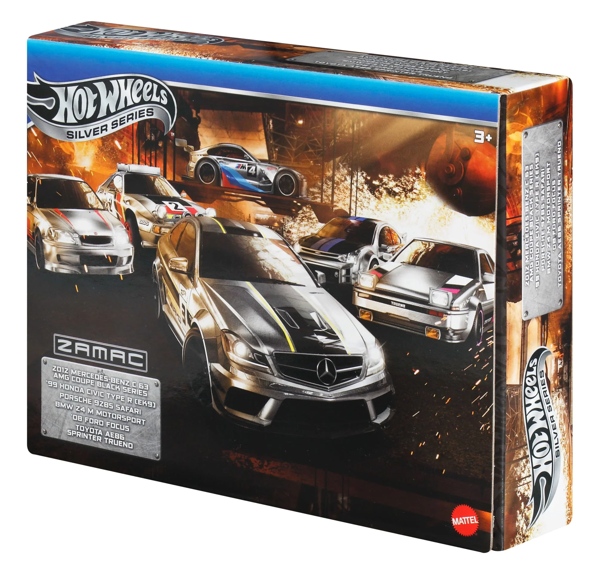 Hot Wheels 1:64 Scale Die-Cast Toy Cars & Trucks, Set Of 6 Zamac Vehicles  [Walmart Exclusive] - Image 2