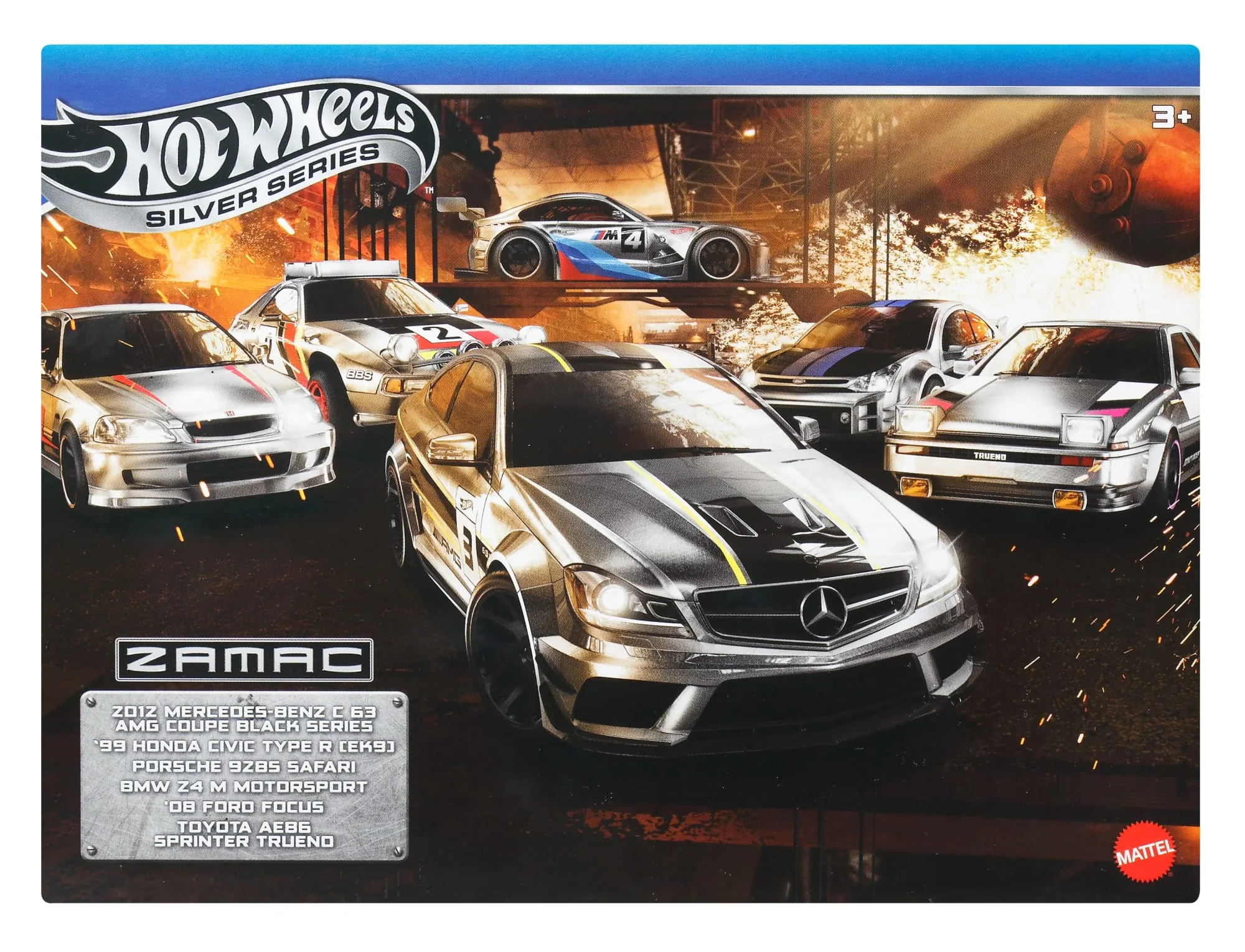Hot Wheels 1:64 Scale Die-Cast Toy Cars & Trucks, Set Of 6 Zamac Vehicles  [Walmart Exclusive] - Image 3