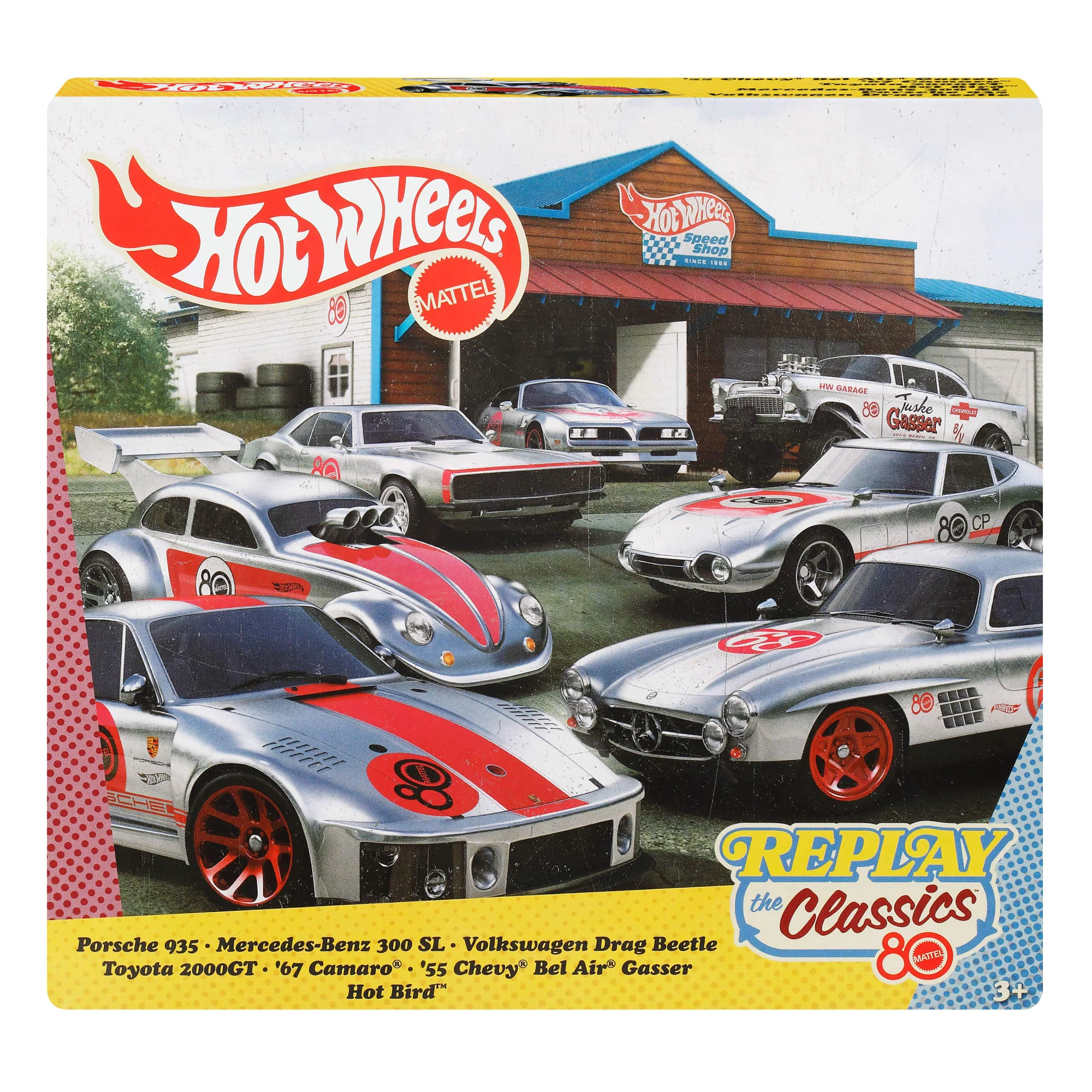 Hot Wheels Silber-Serie Mattel 80. Jubiläum 7Er-Pack, Set Mit 7 Spielzeugautos Im Maßstab 1:64 - Image 6