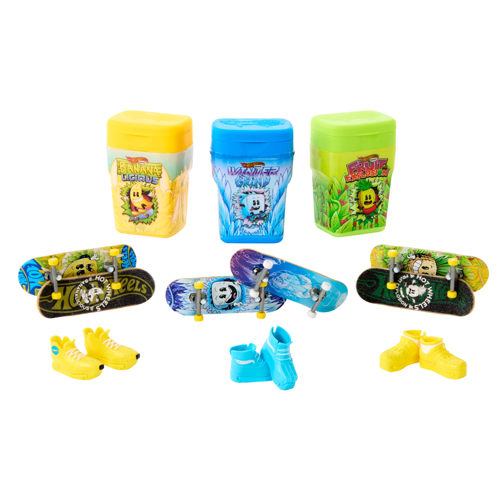 Contenitore Hot Wheels Skate Con 2 Esclusive Tavole E 1 Paio Di Scarpine Da Skate Rimovibili Nella Custodia - Image 2