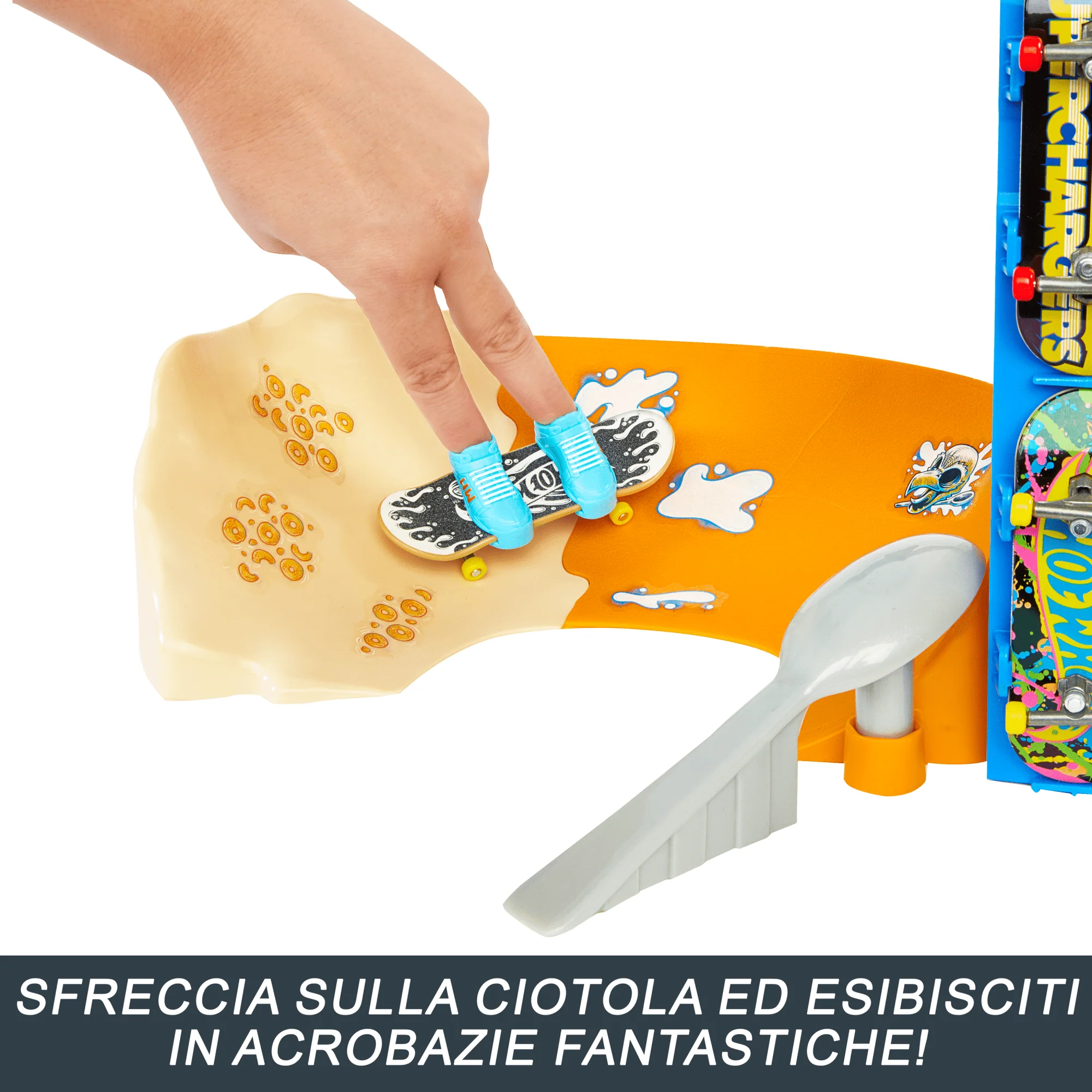 Hot Wheels Skate Ciotola Per Cereali Da Skate Di Tony Hawk Con 1 Tavola Esclusiva E Un Paio Di Scarpine Da Skate - Image 3