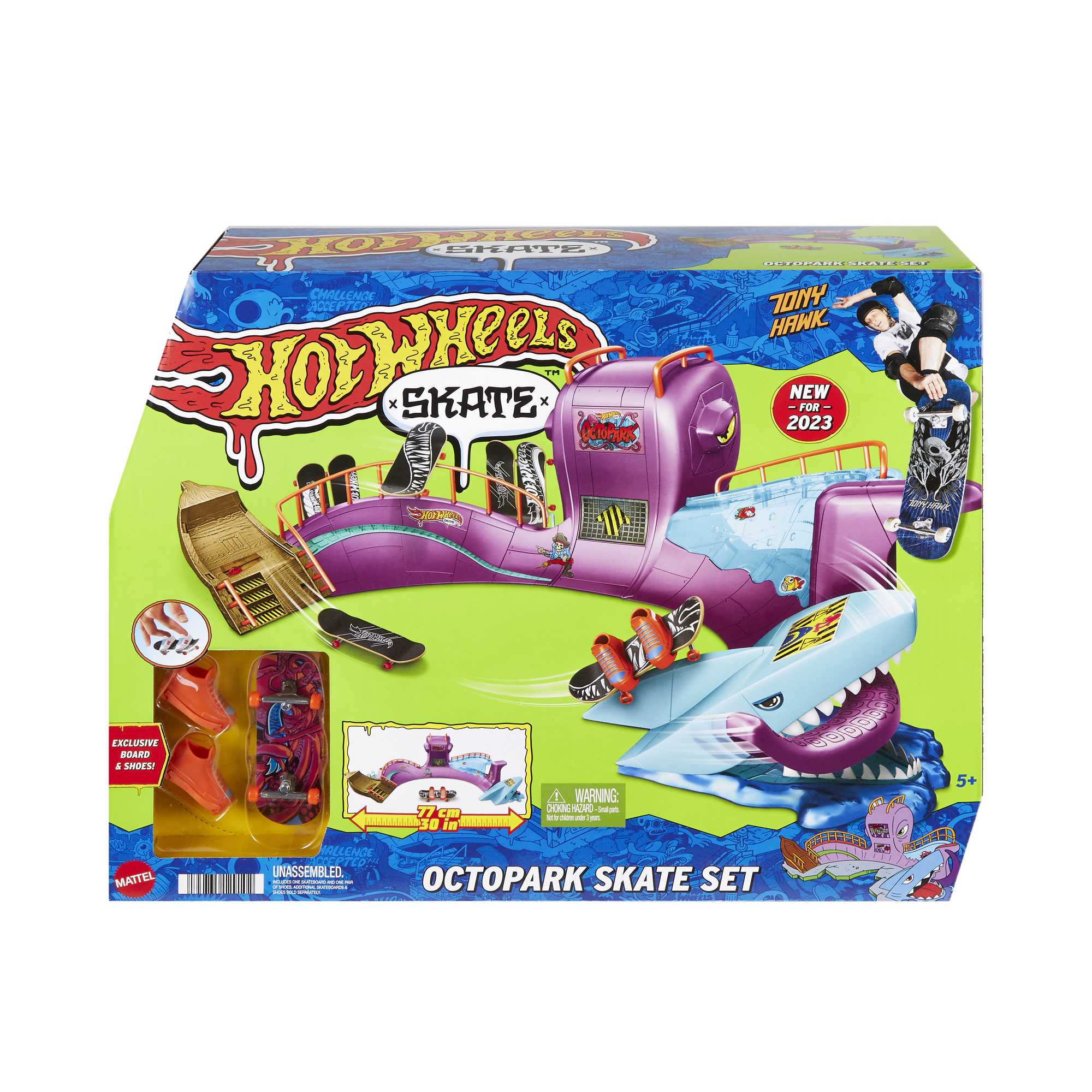 Hot Wheels - Skate -  Coffret Skatepark Octopus Avec Fingerboard Exclusif - Petite Voiture - 5 Ans Et + - Image 6