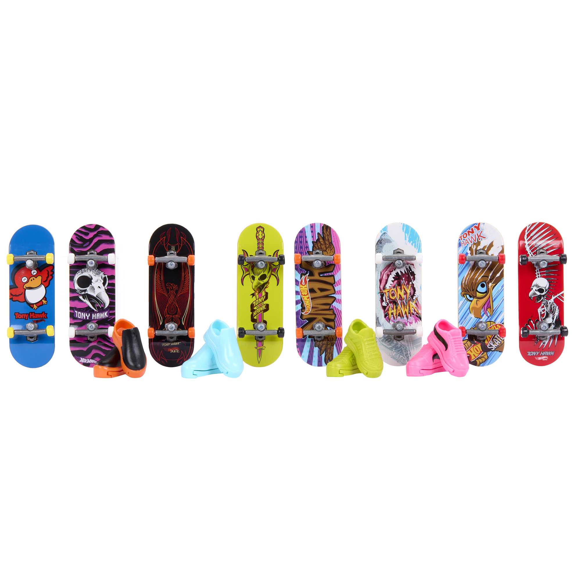 Hot Wheels Skate - Coffret 8 Planches Fingerskate Tony Hawk - Image 2
