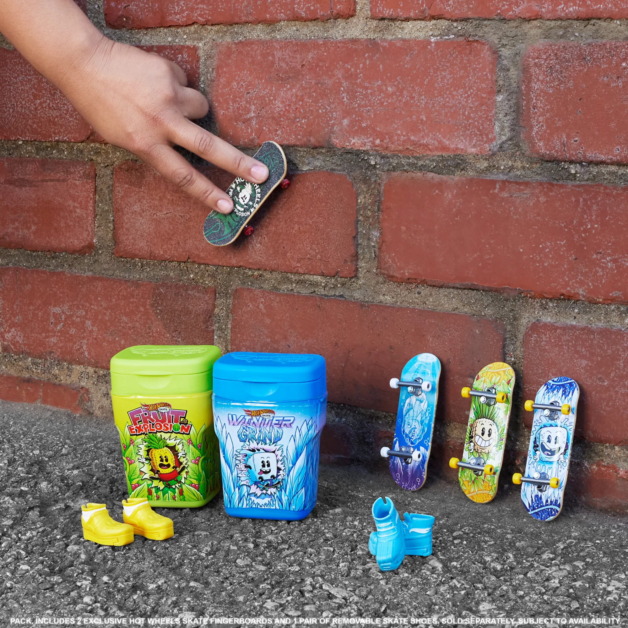 Hot Wheels Skate Caja De Chicles Con 2 Monopatines Surtidos Pack 6 - Image 2