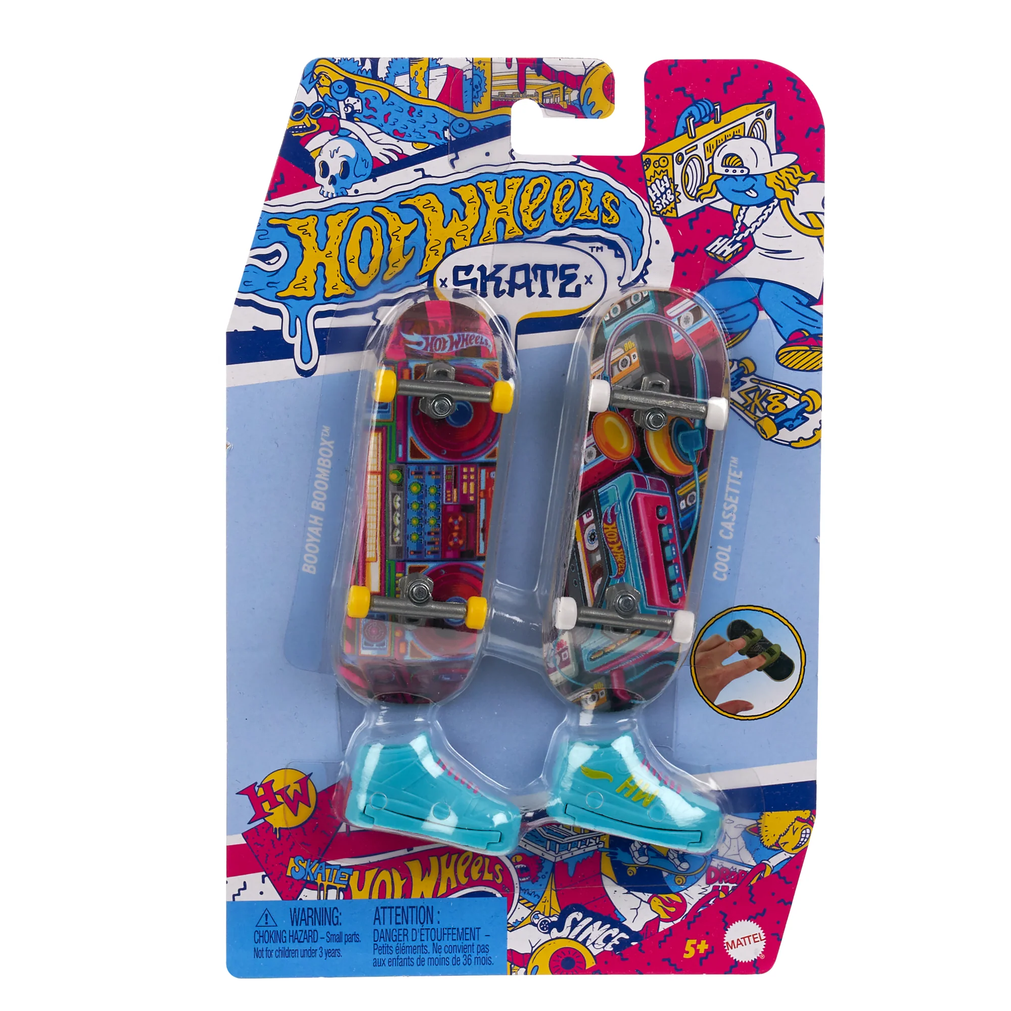 Hot Wheels Skate Retro 2-pak deskorolek + buty Asortyment - Image 2