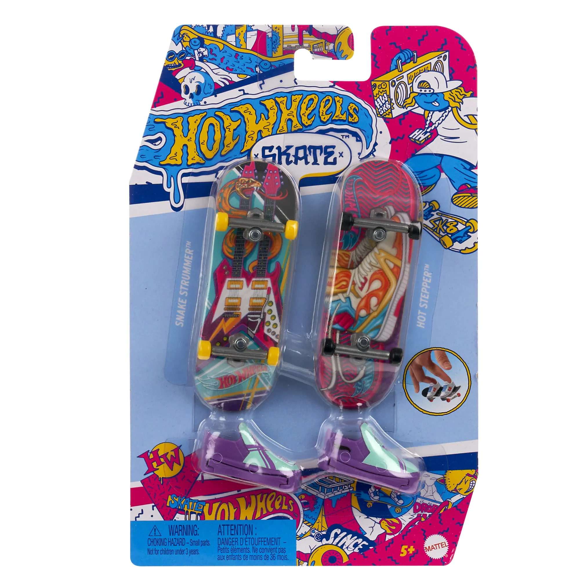 Hot Wheels Skate Retro 2-pak deskorolek + buty Asortyment - Image 3