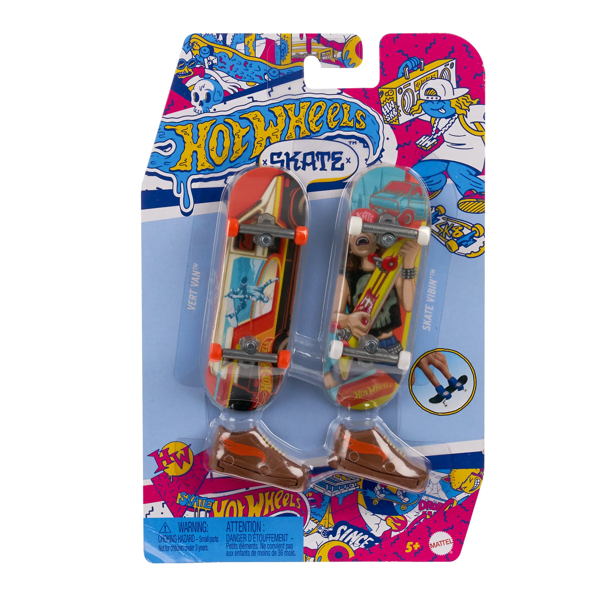 Hot Wheels Skate Retro 2-pak deskorolek + buty Asortyment - Image 4